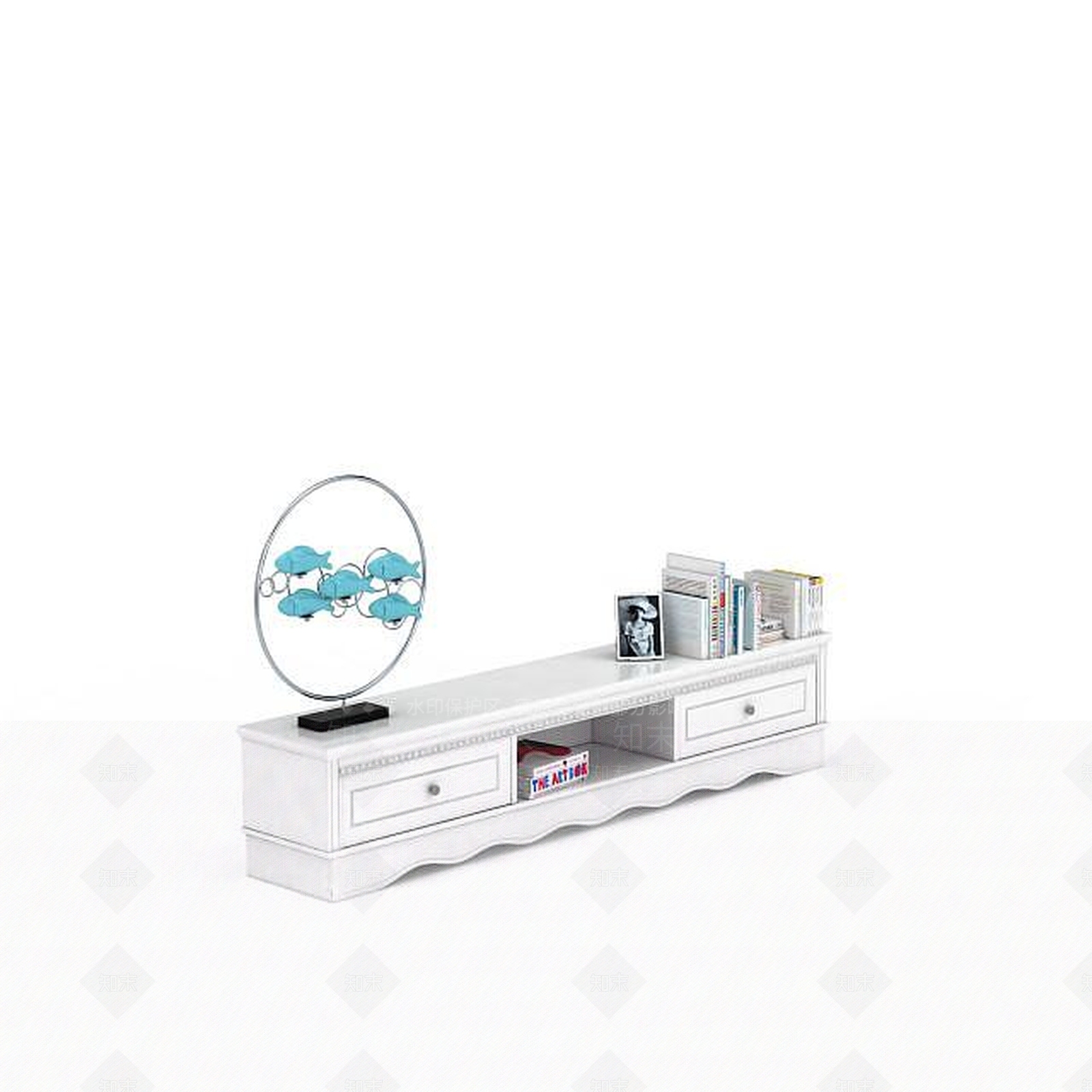 现代简约风格电视柜3D模型下载【ID:1197605087】