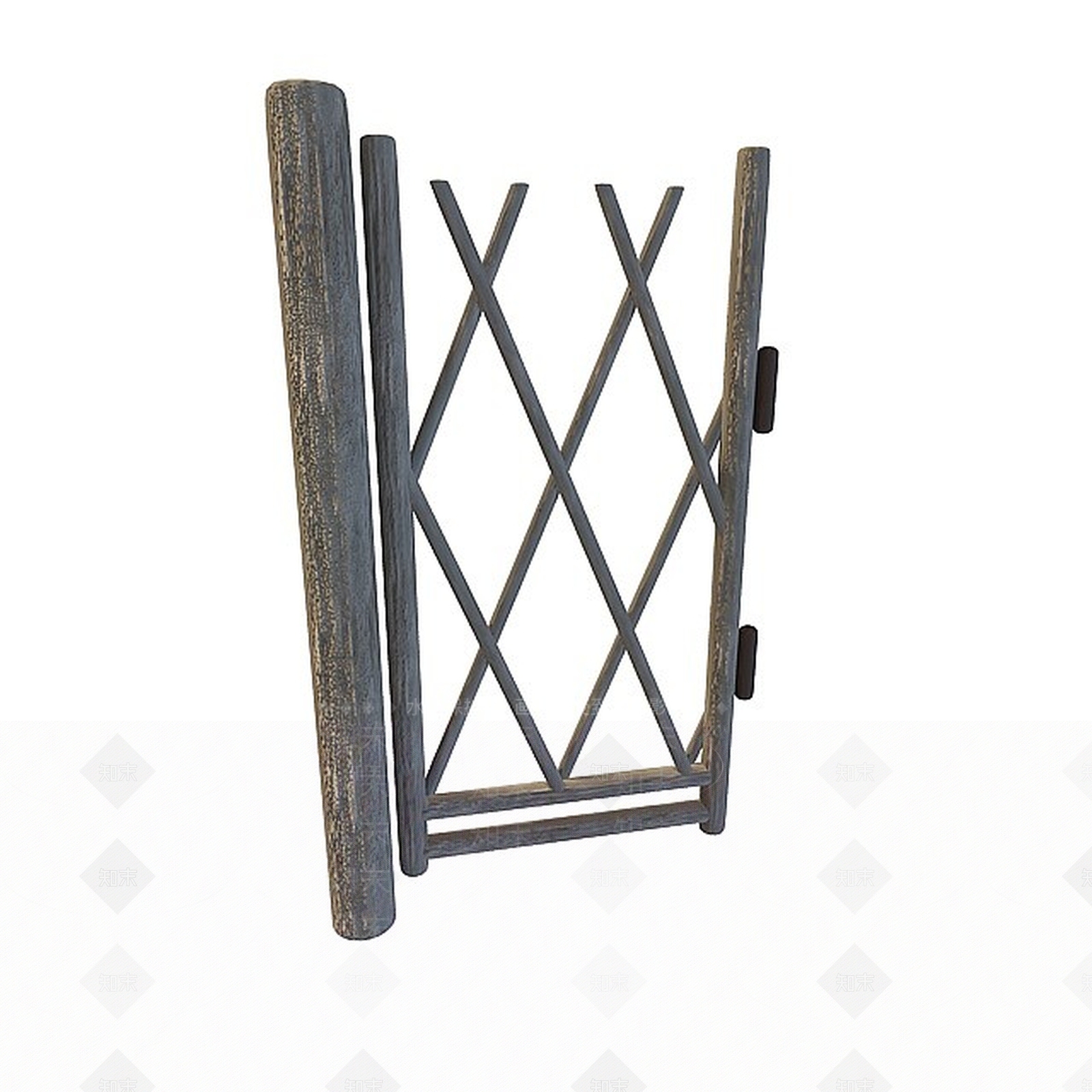 现代公园篱笆门3D模型下载【ID:1197605356】