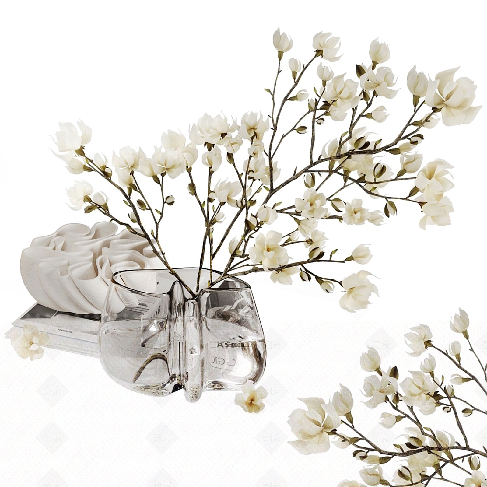 现代花艺3D模型下载【ID:1197606096】