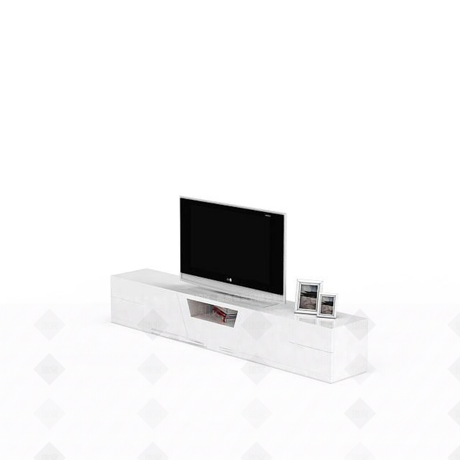 现代客厅电视柜3D模型下载【ID:1197606187】