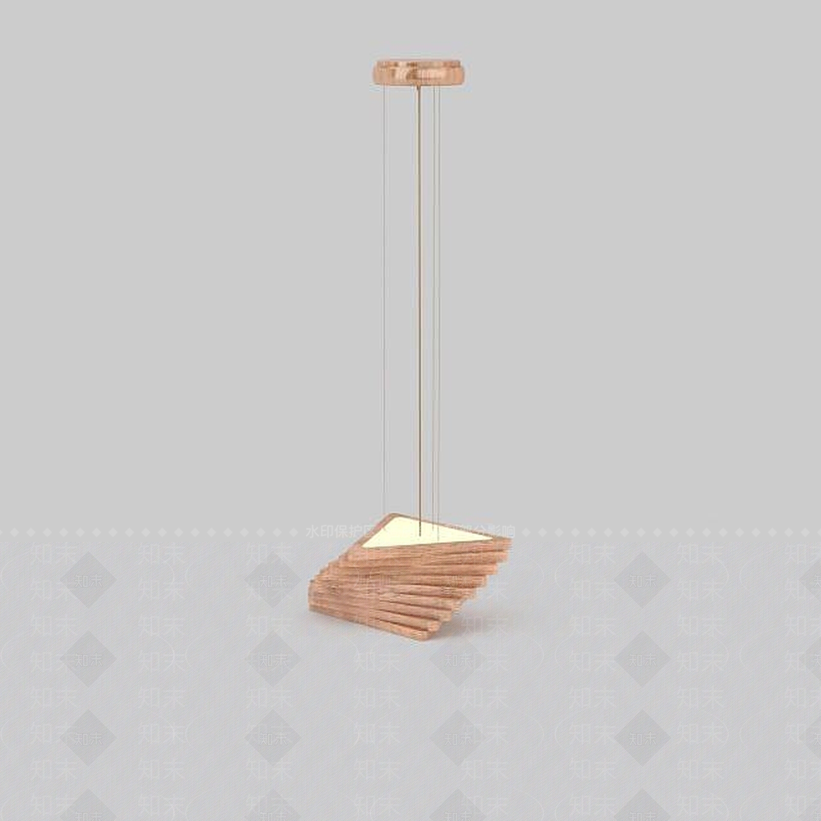 现代单体全铜吊灯3D模型下载【ID:1197607756】