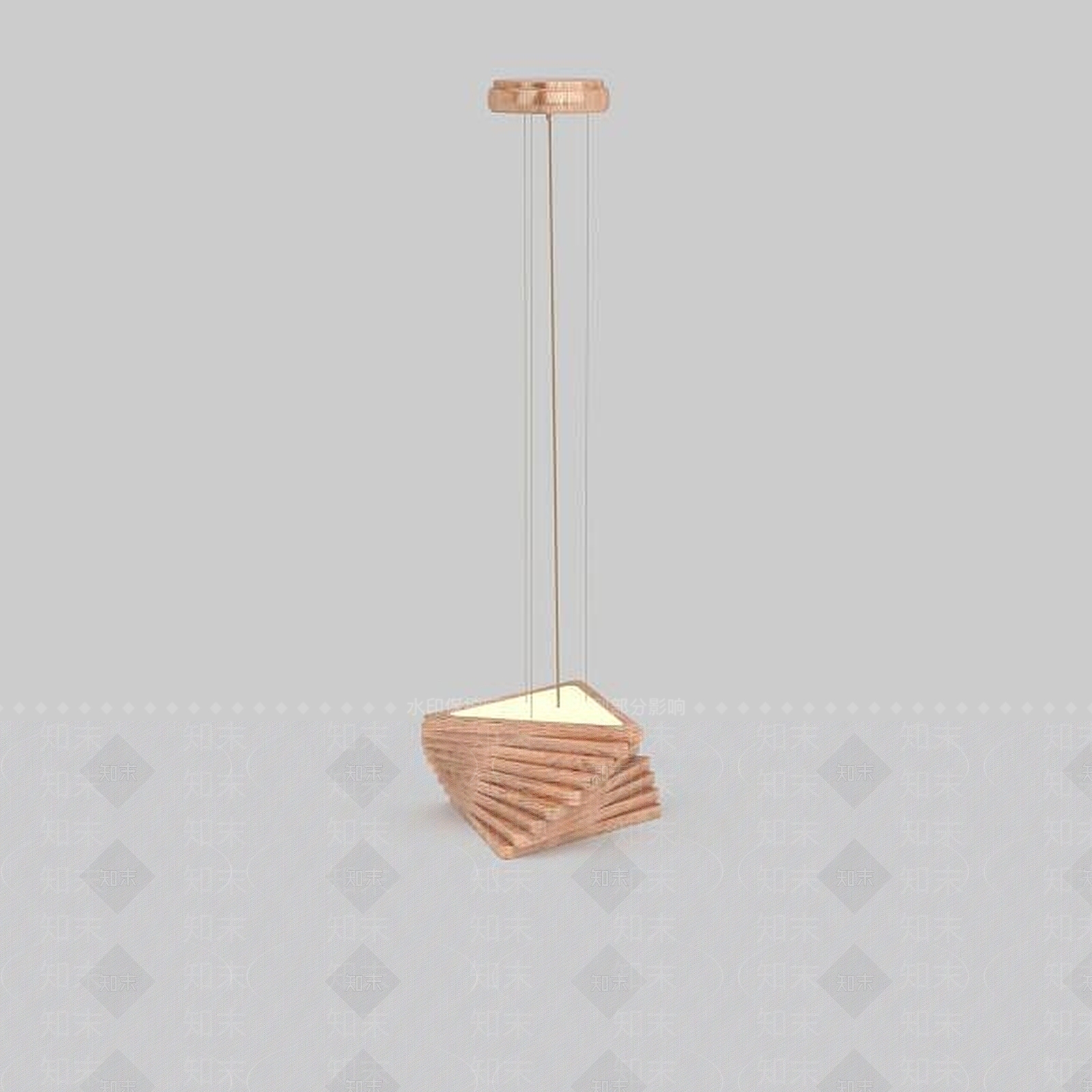 现代单体全铜吊灯3D模型下载【ID:1197607756】