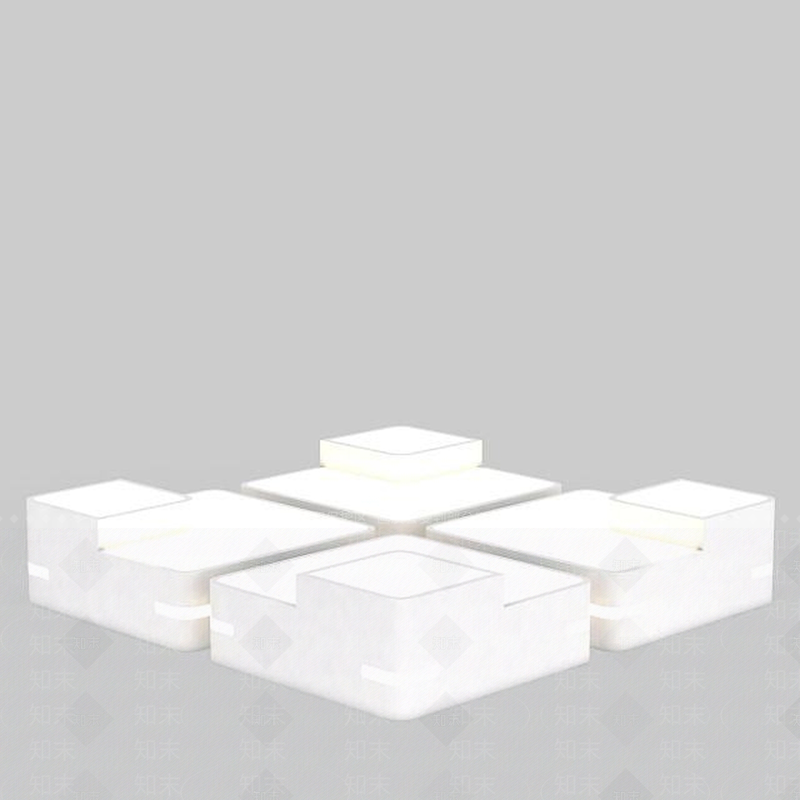 现代客厅吸顶灯3D模型下载【ID:1197608811】