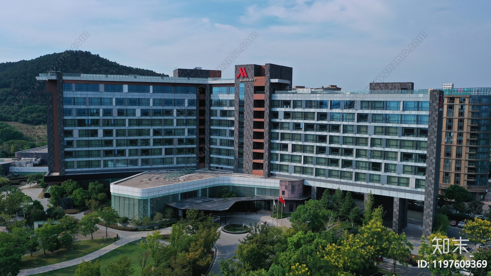 现代酒店建筑施工图下载【ID:1197609369】