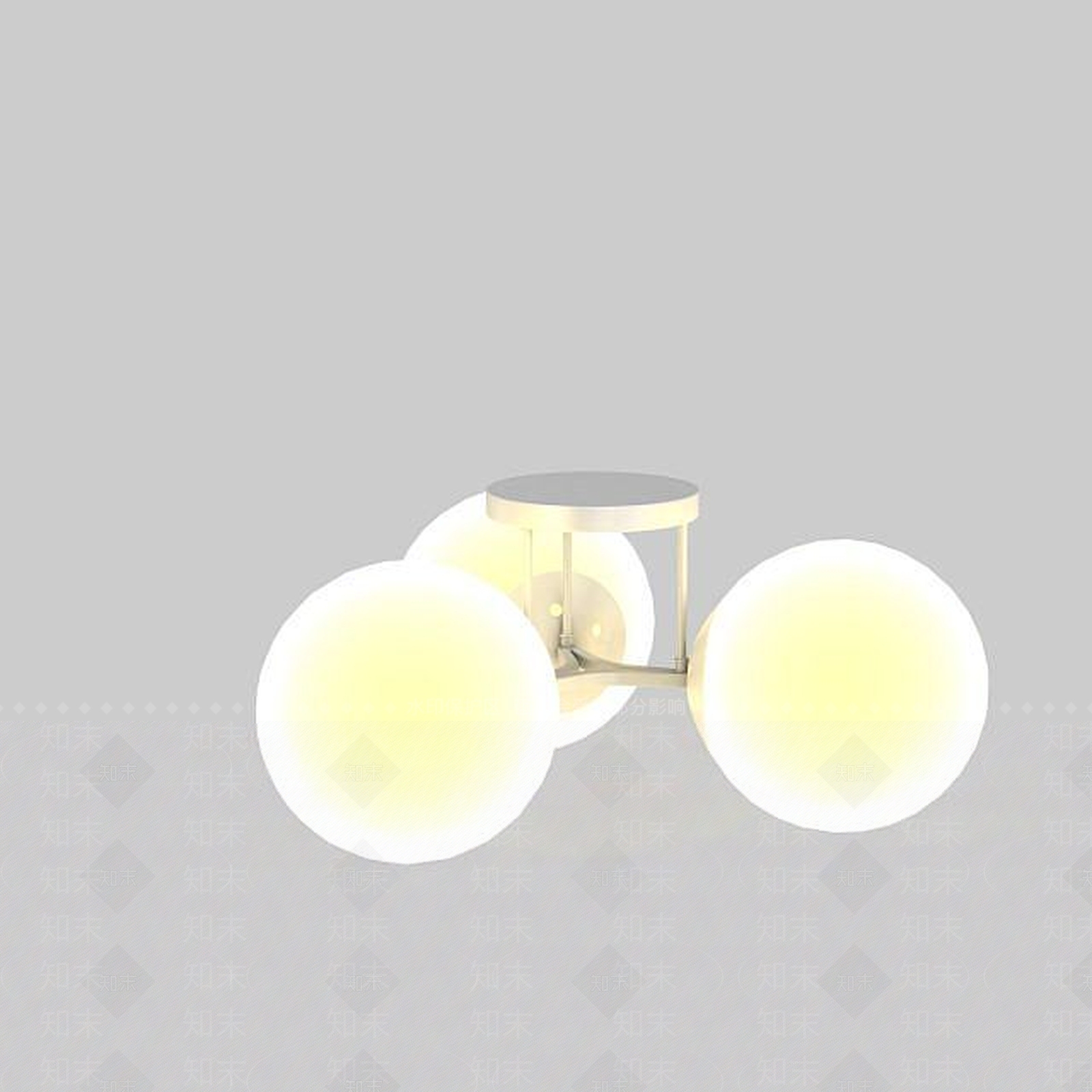 现代吊灯灯泡3D模型下载【ID:1197609069】