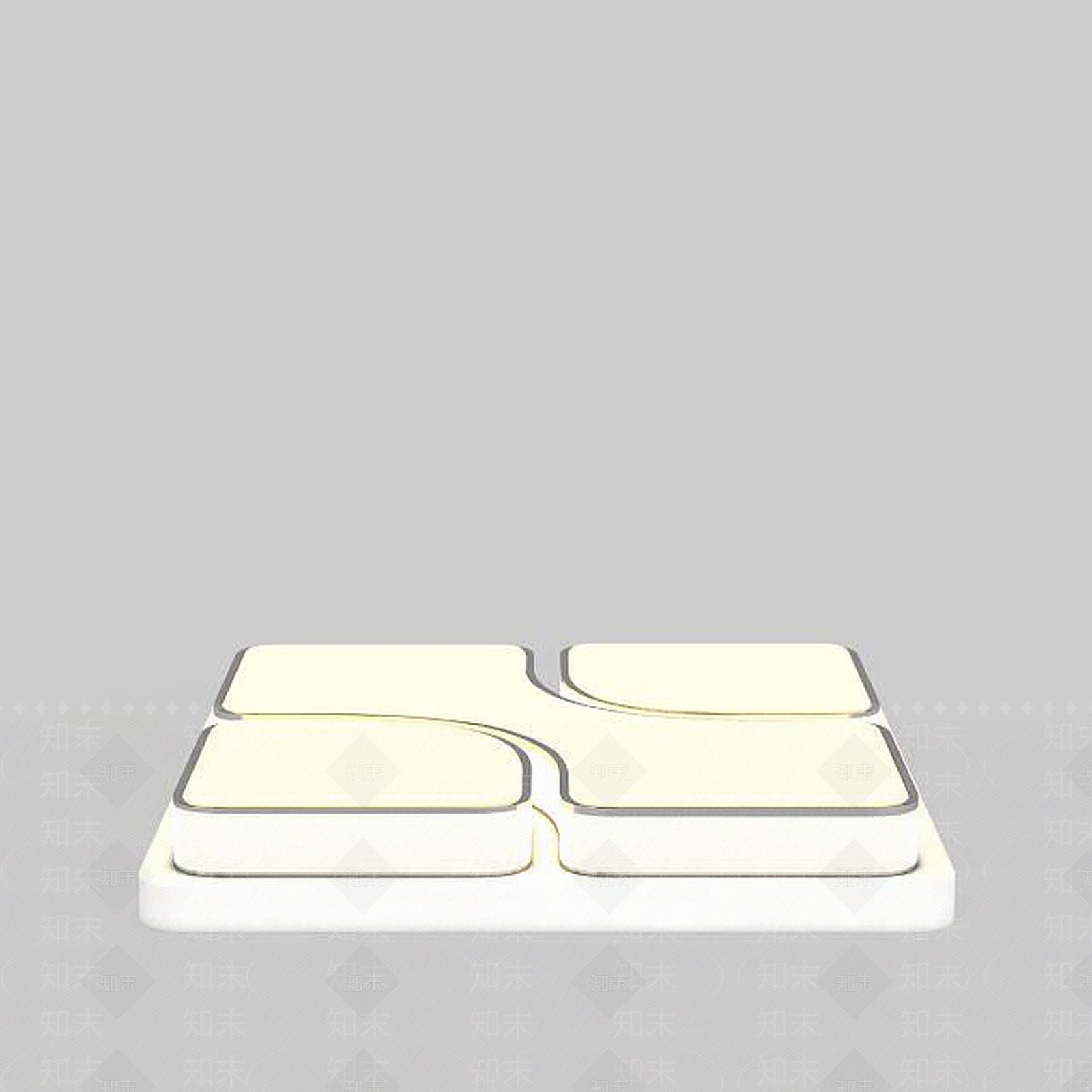 现代简约风格吸顶灯3D模型下载【ID:1197609262】