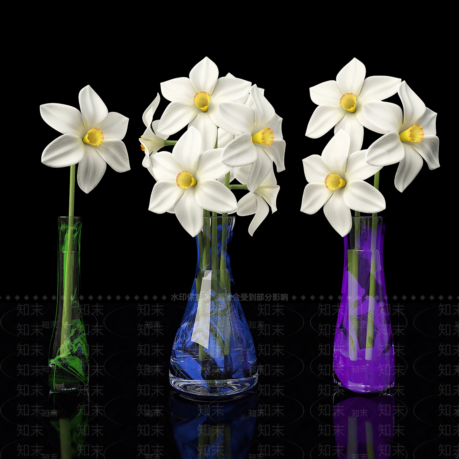 花3D模型下载【ID:1197618587】