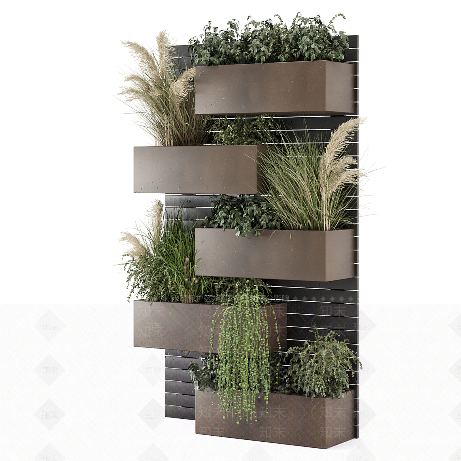 绿植墙3D模型下载【ID:1197625887】