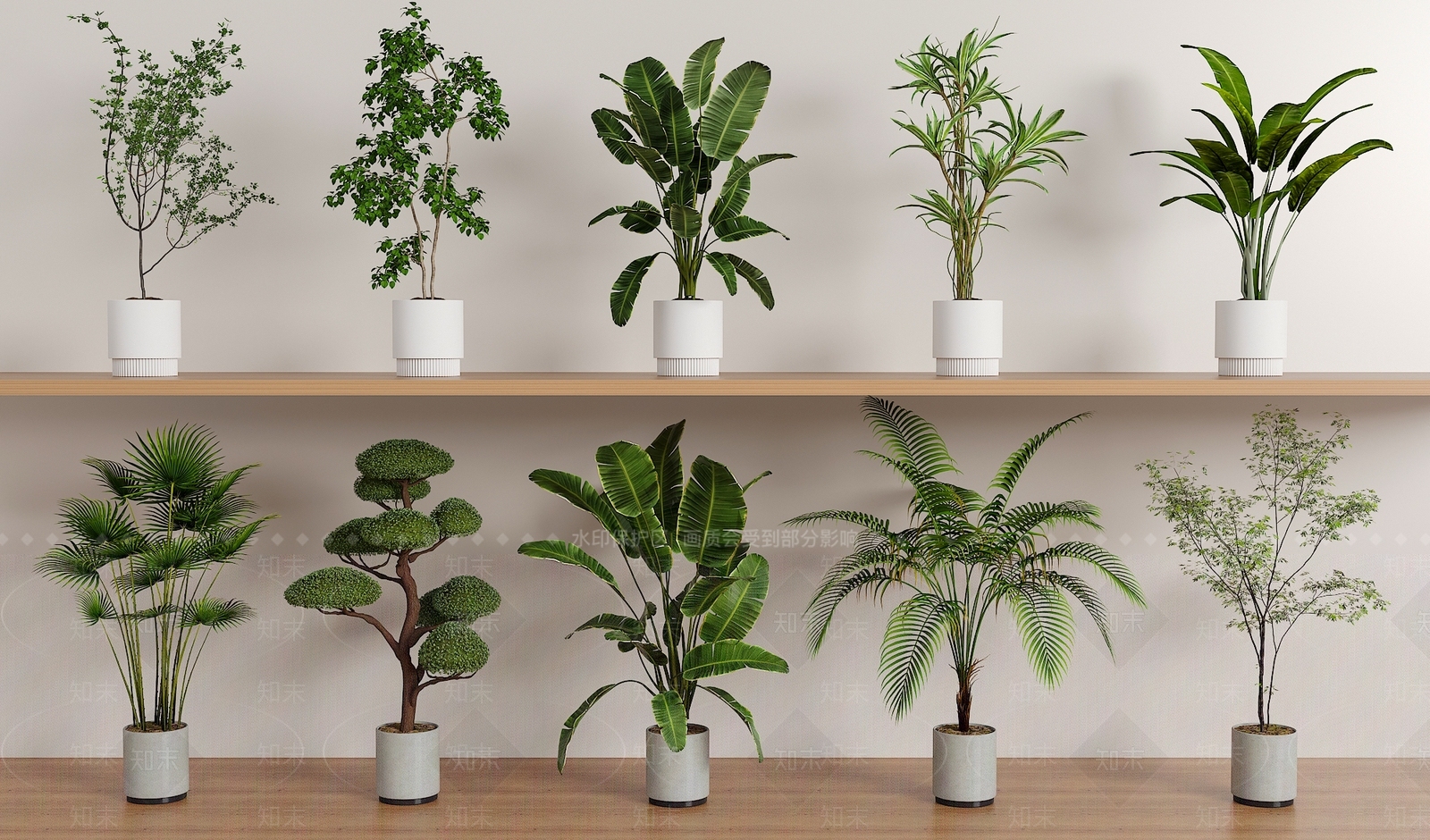 盆栽3D模型下载【ID:1197630605】