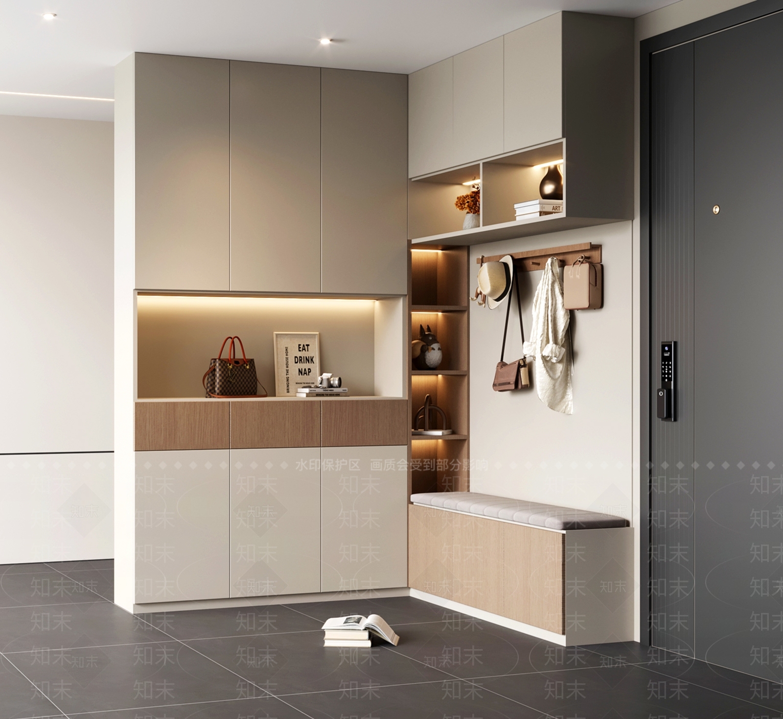 现代鞋柜SU模型下载【ID:1197632352】