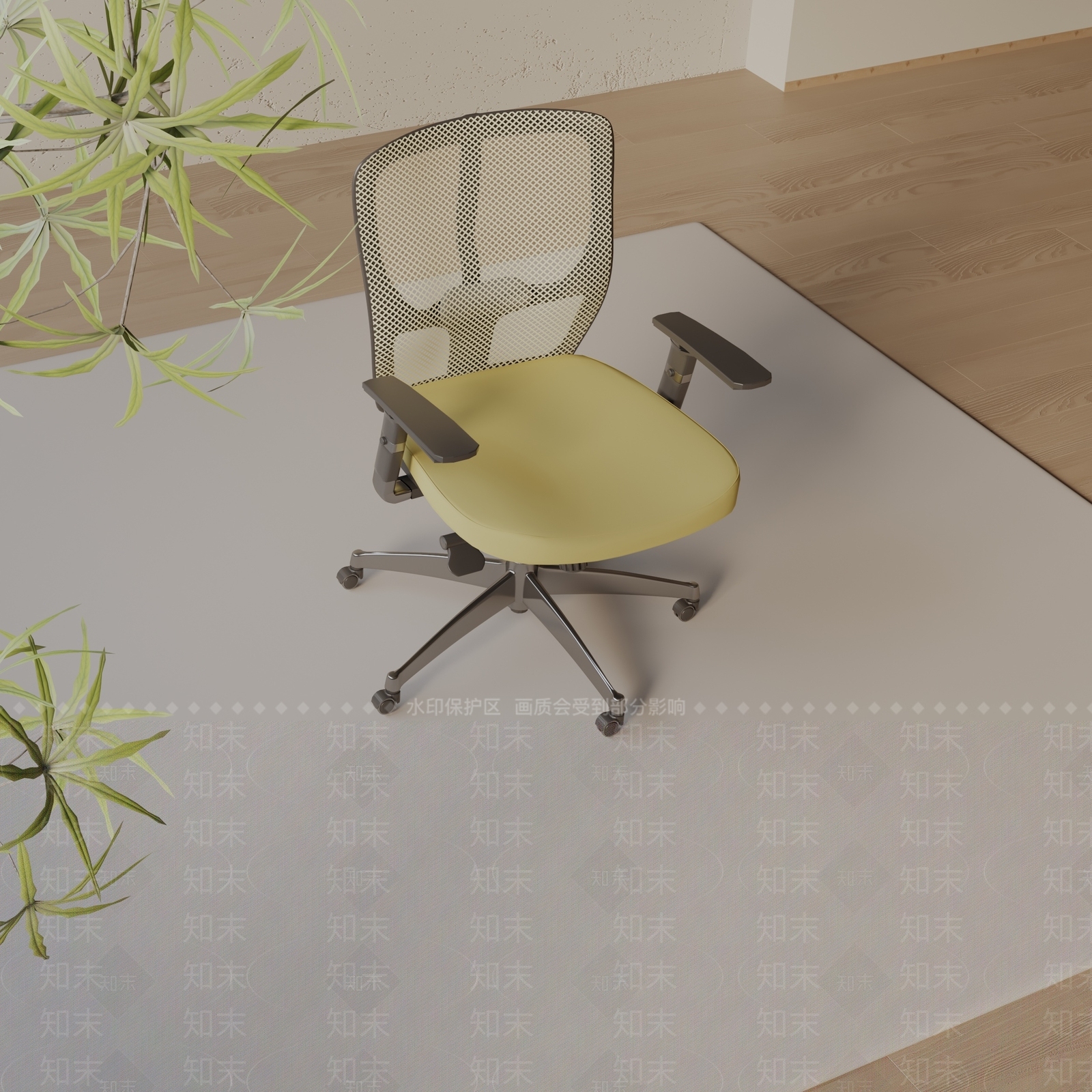 现代办公椅3D模型下载【ID:1197633849】