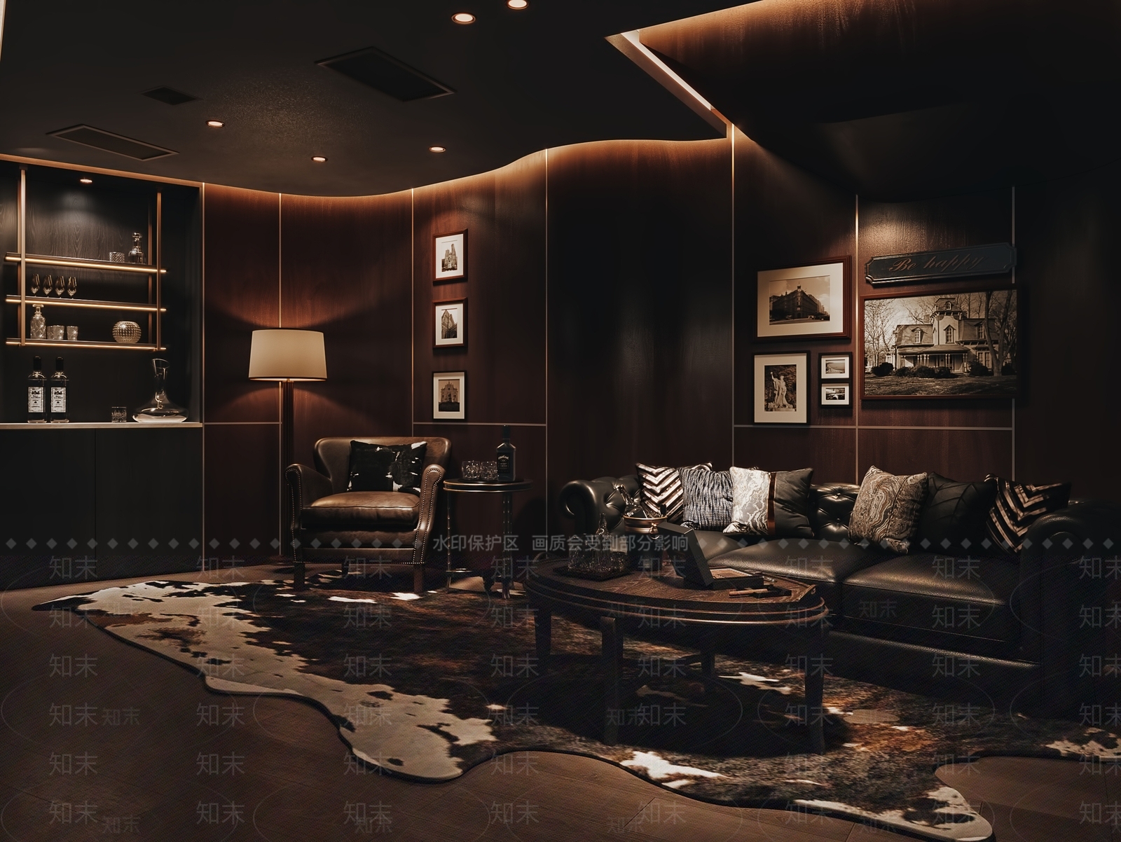 美式咖啡厅3D模型下载【ID:1197633998】