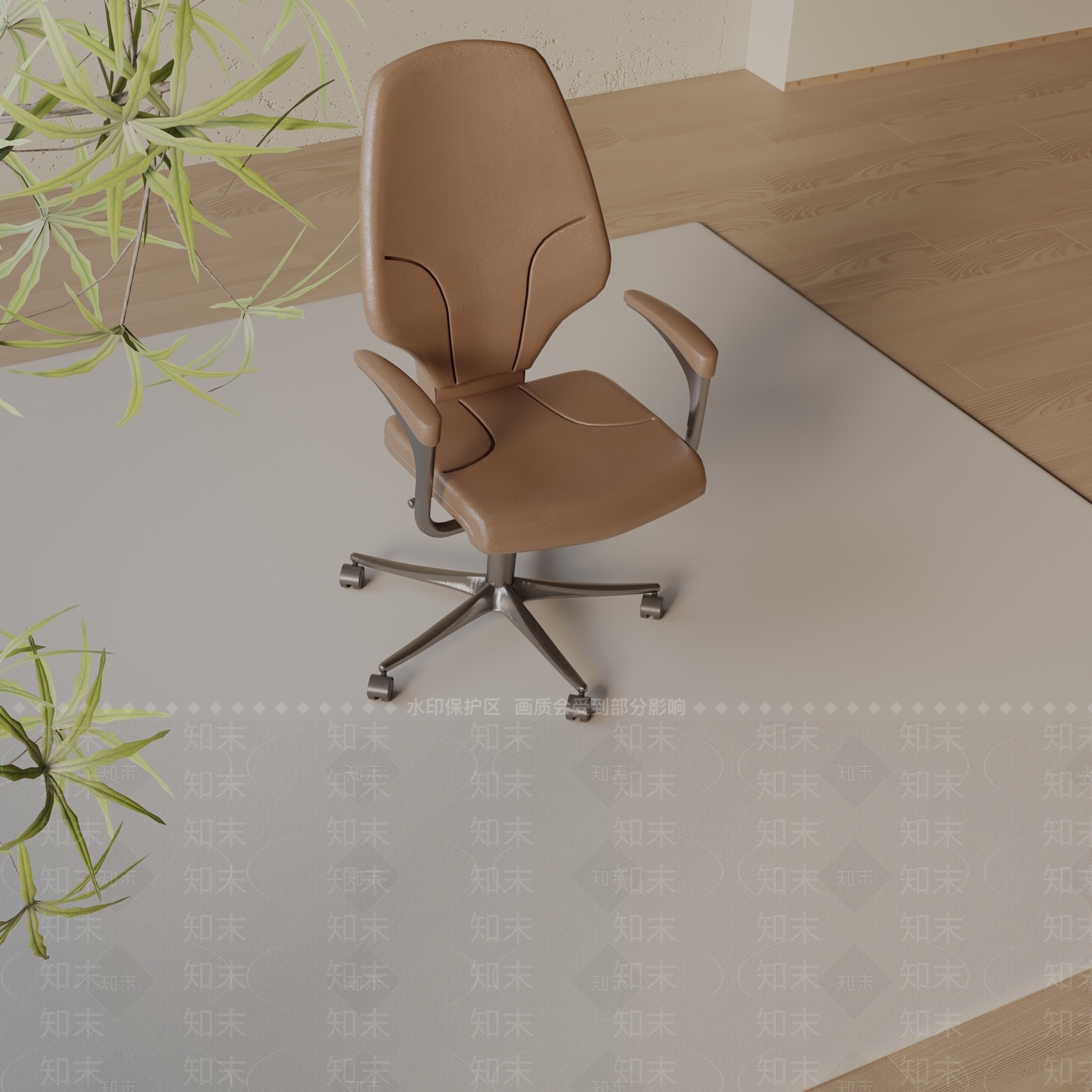 现代办公椅3D模型下载【ID:1197635376】