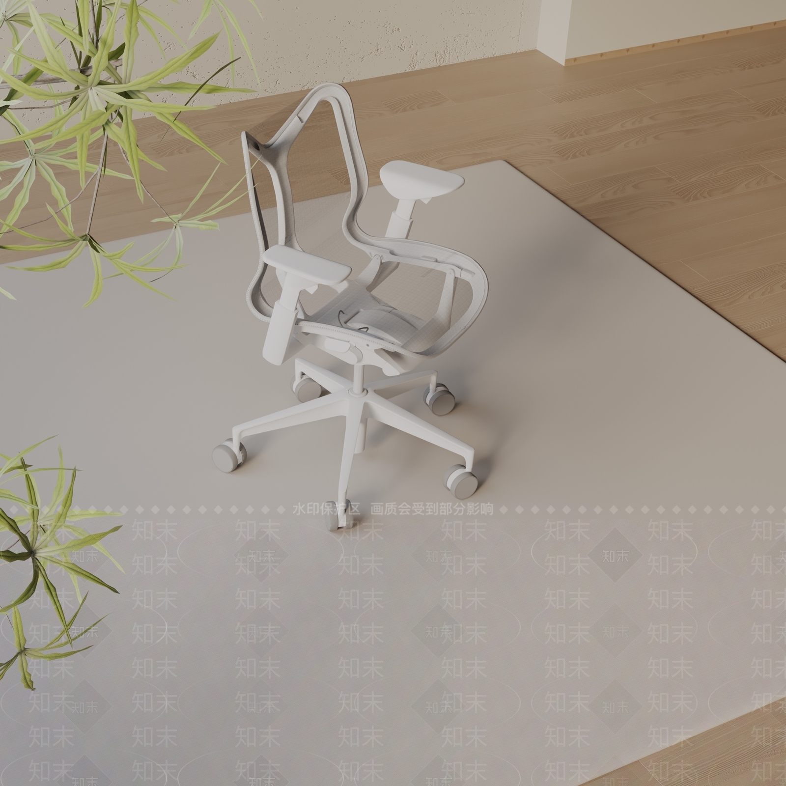 现代办公椅3D模型下载【ID:1197637130】