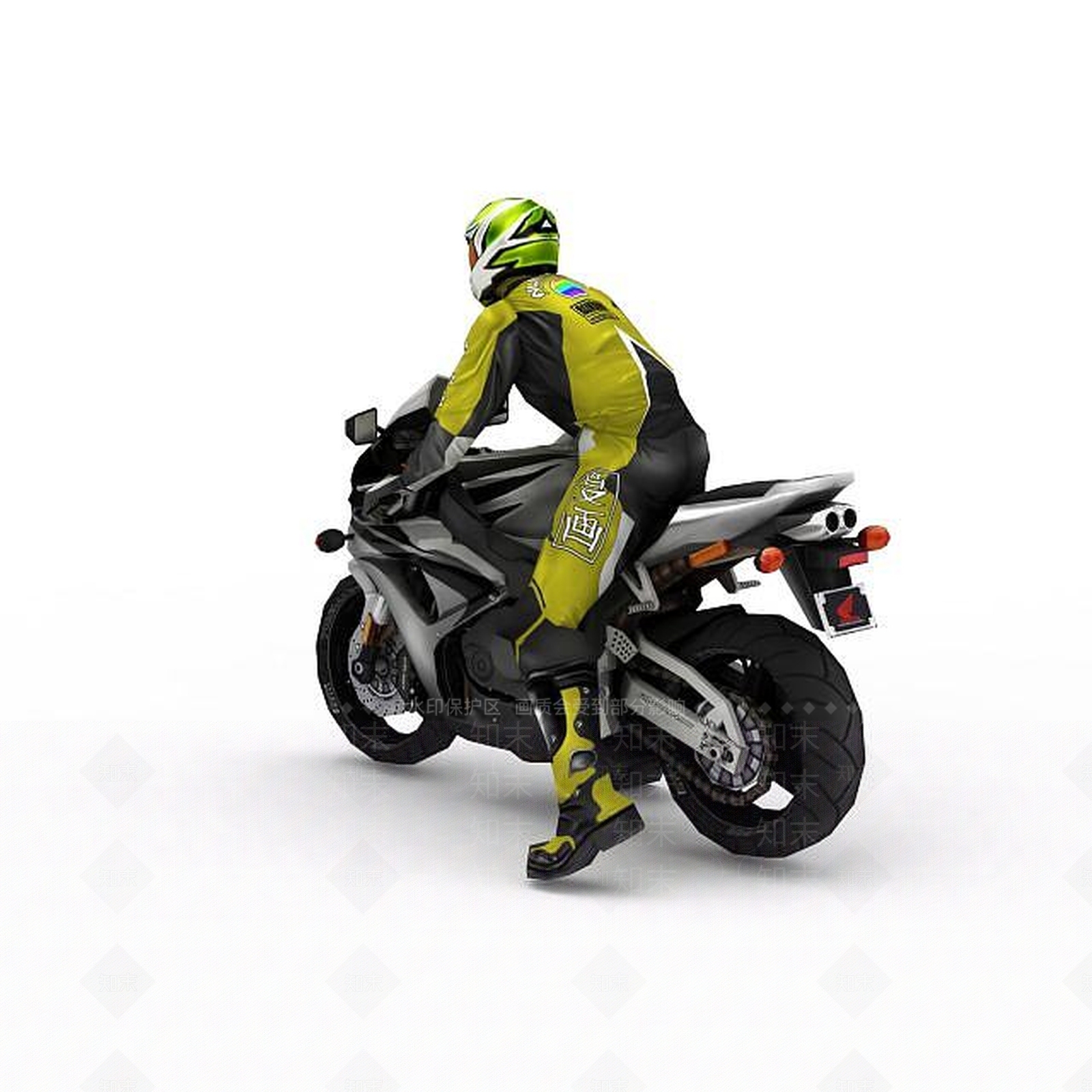 现代摩托车跑车3D模型下载【ID:1197638633】
