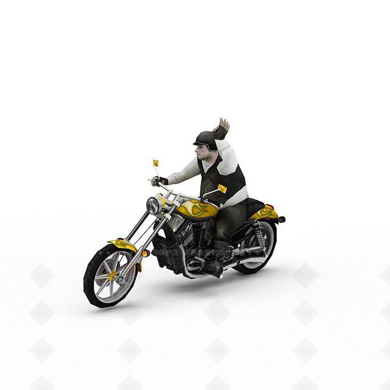 现代摩托车3D模型下载【ID:1197638695】