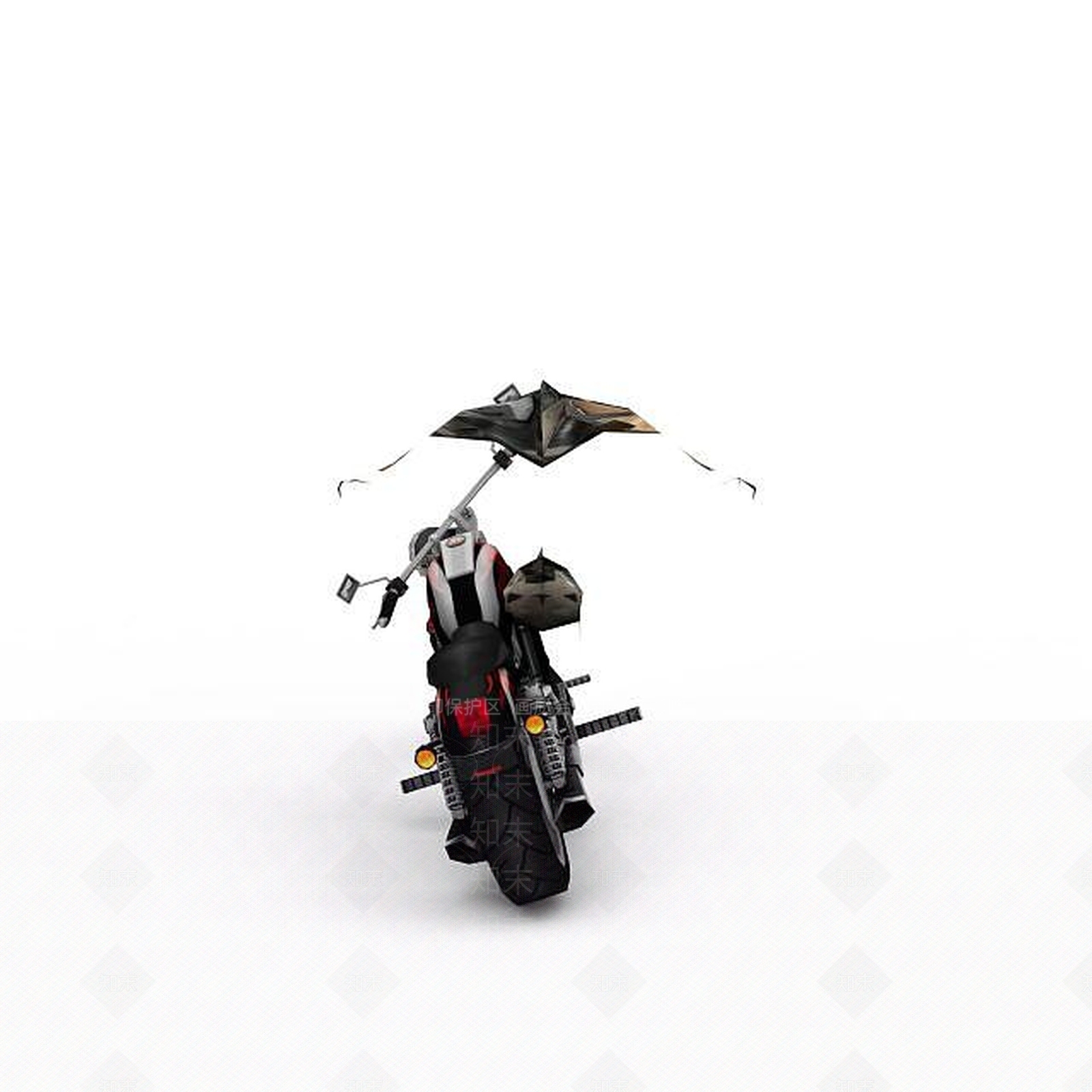 现代酷黑摩托车3D模型下载【ID:1197638740】