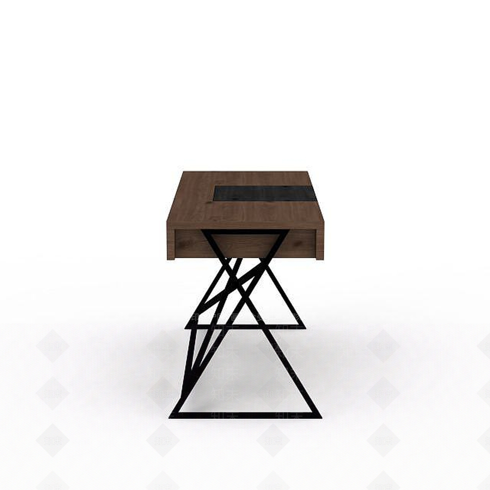 现代简易办公桌3D模型下载【ID:1197639145】