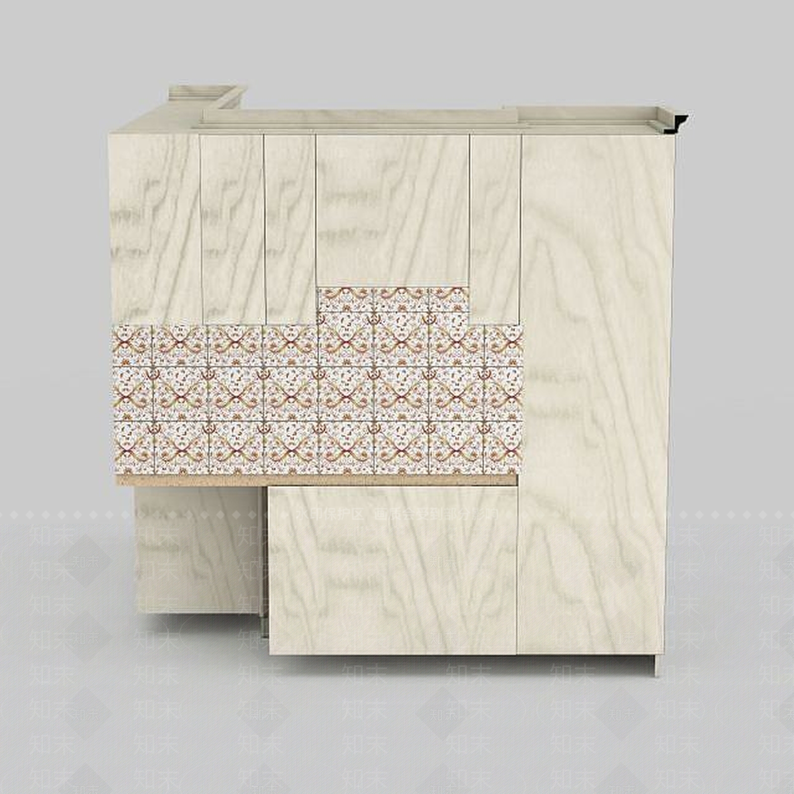 现代厨房橱柜3D模型下载【ID:1197639328】