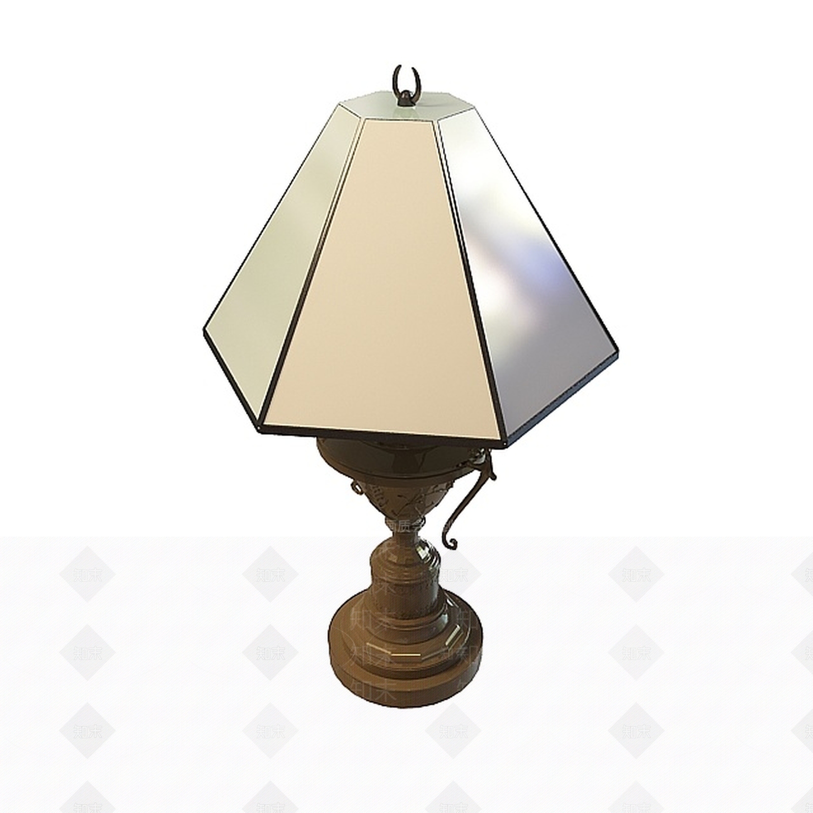 现代精品台灯3D模型下载【ID:1197640041】