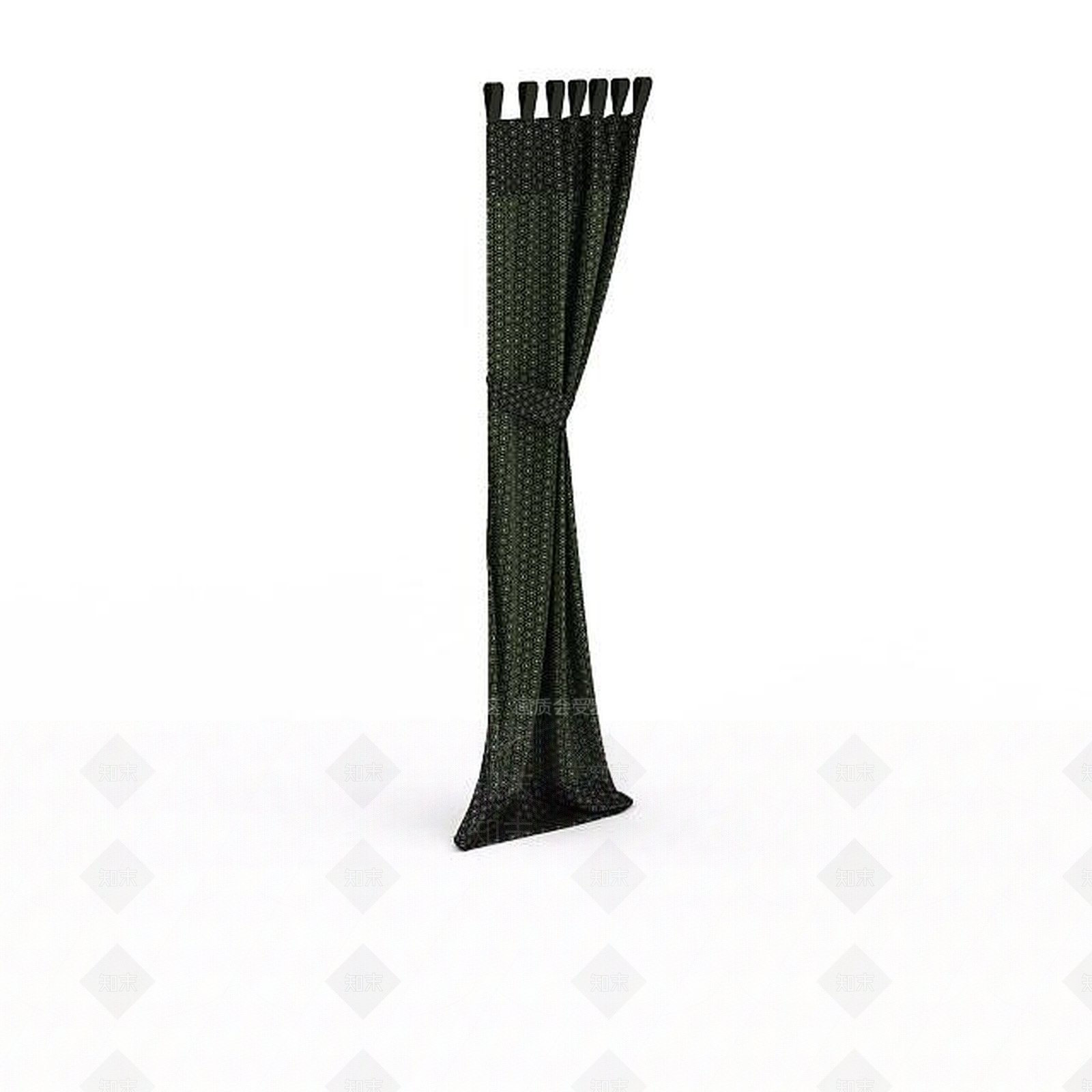 现代窗帘3D模型下载【ID:1197640133】