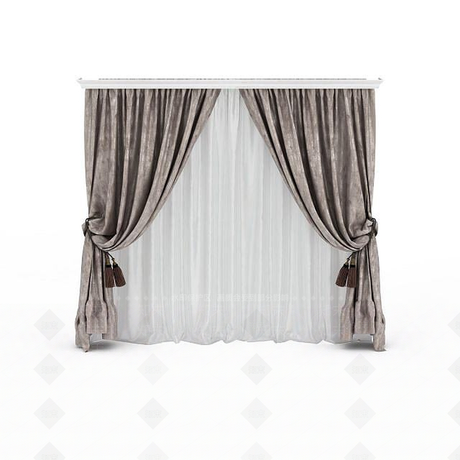 现代风格会议室窗帘3D模型下载【ID:1197640278】