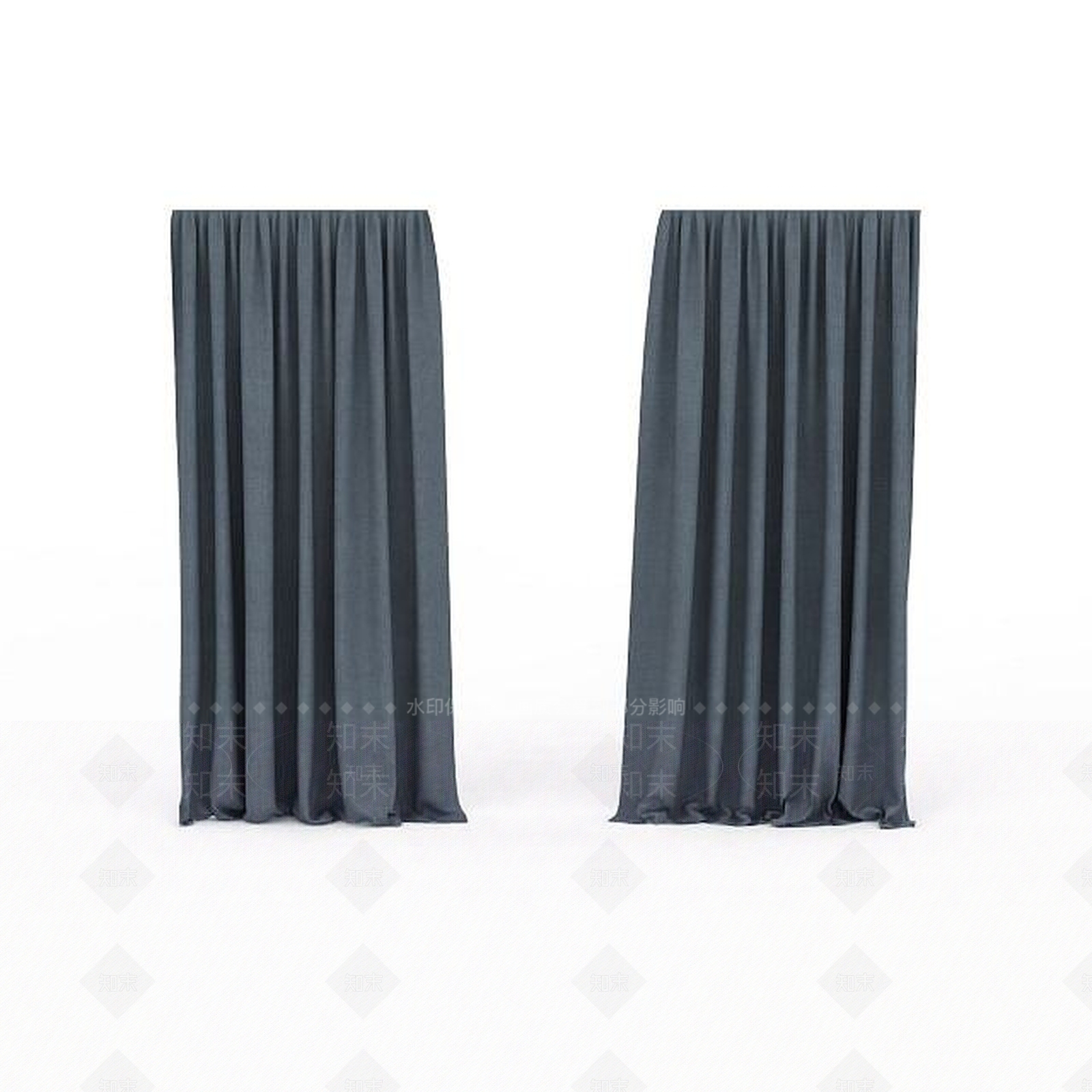 现代会议室落地窗帘3D模型下载【ID:1197640672】