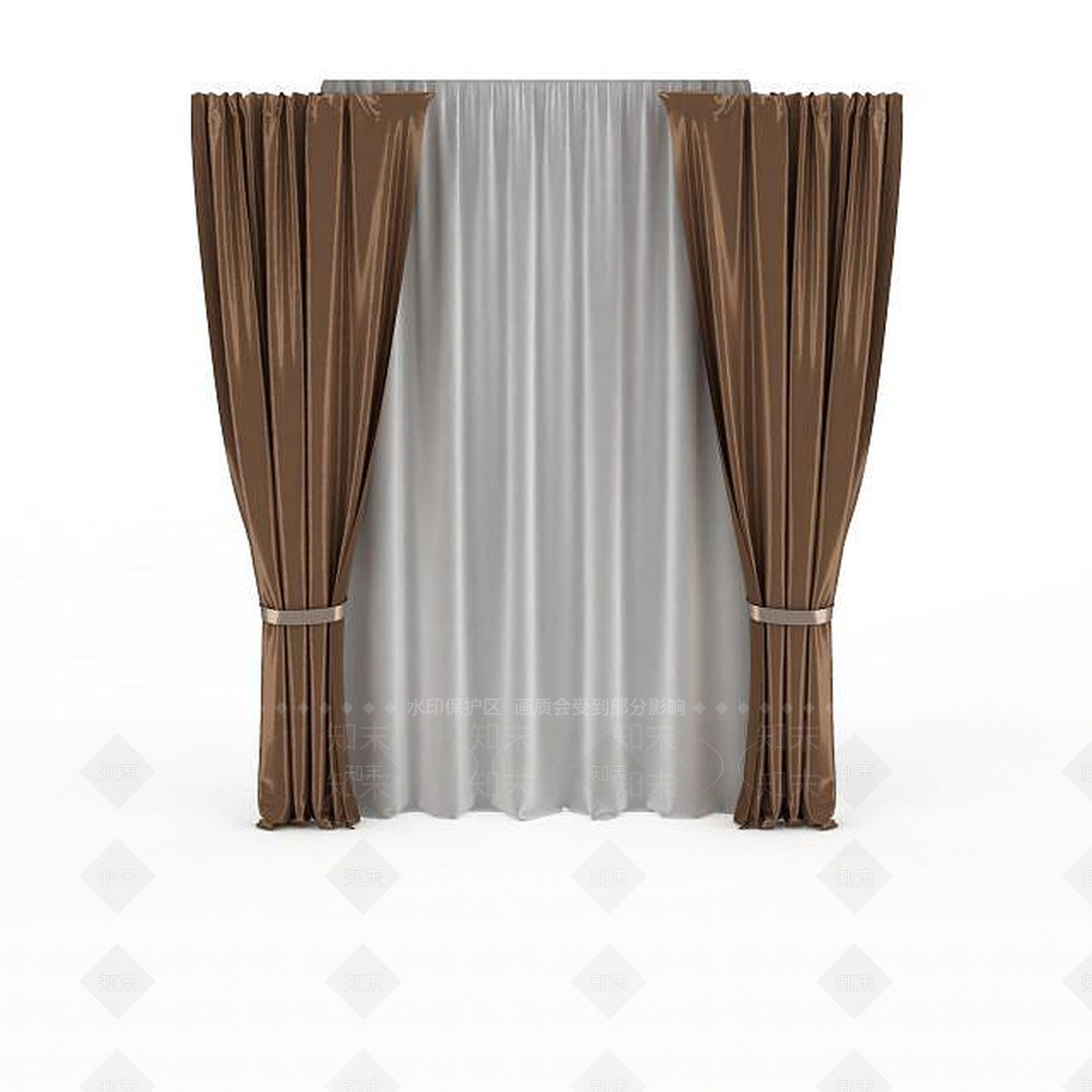 现代会议室窗帘3D模型下载【ID:1197641896】