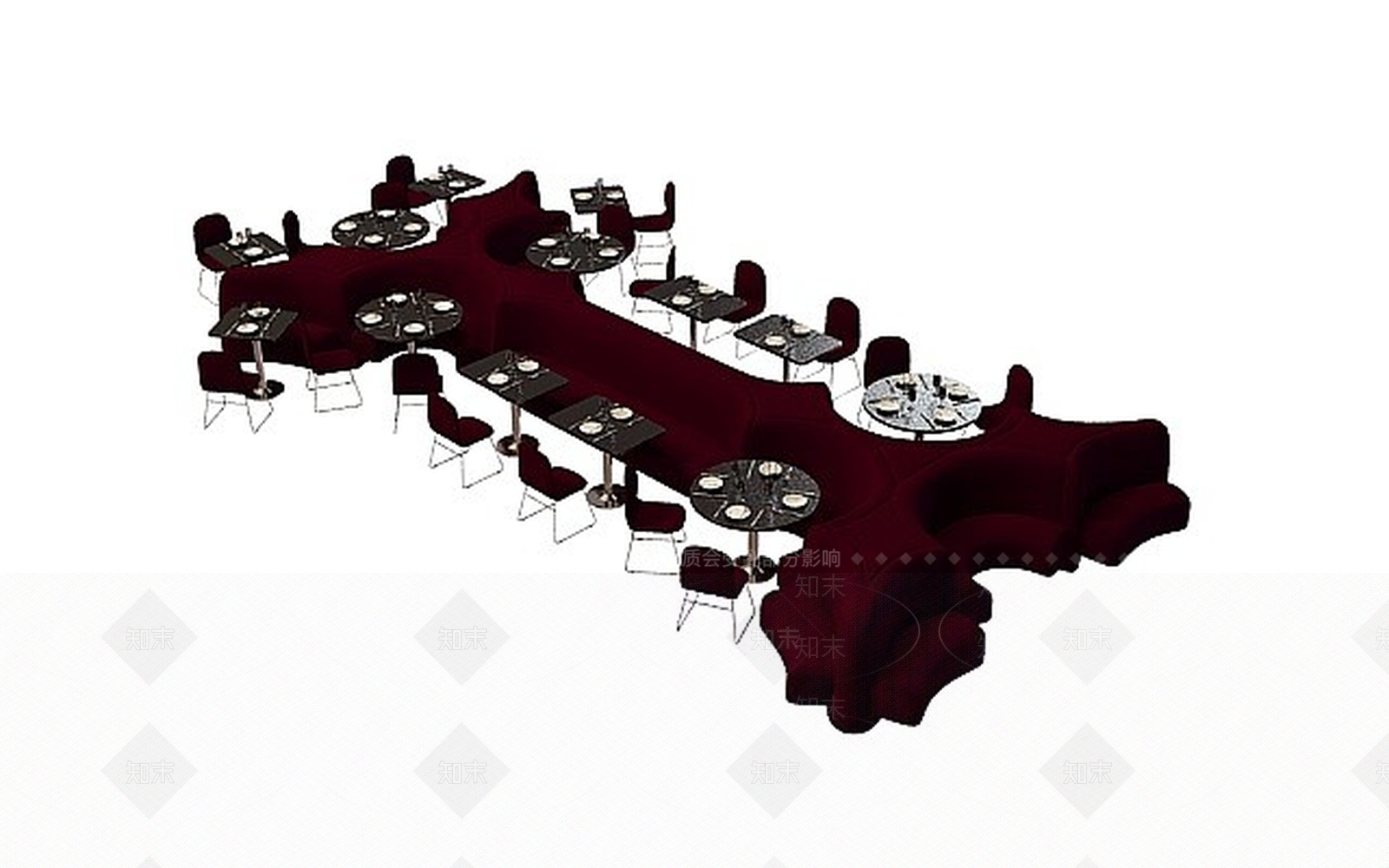 现代沙发组合3D模型下载【ID:1197641888】