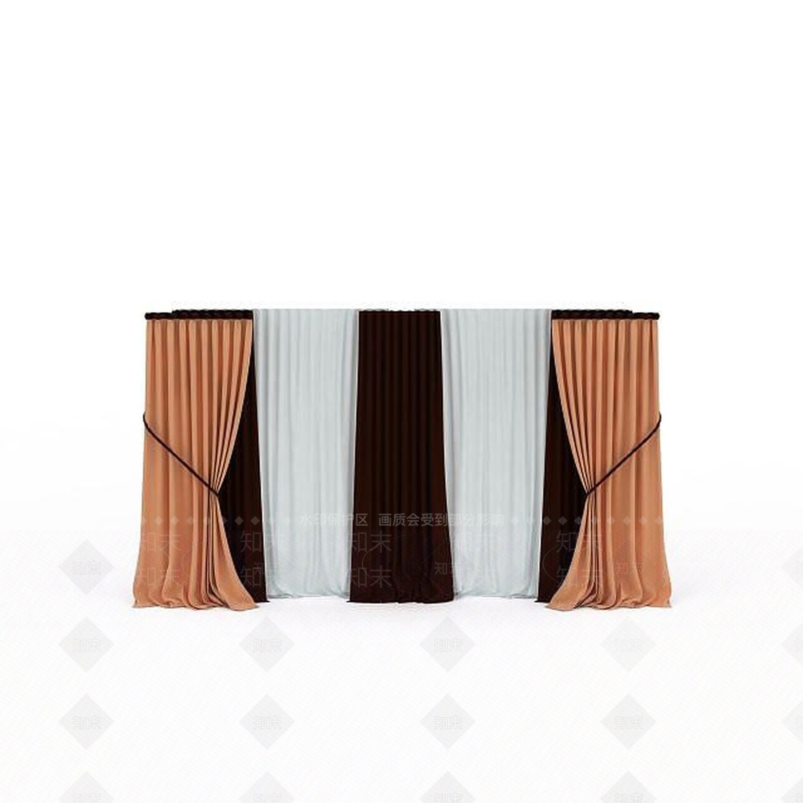 现代会议室窗帘3D模型下载【ID:1197642005】