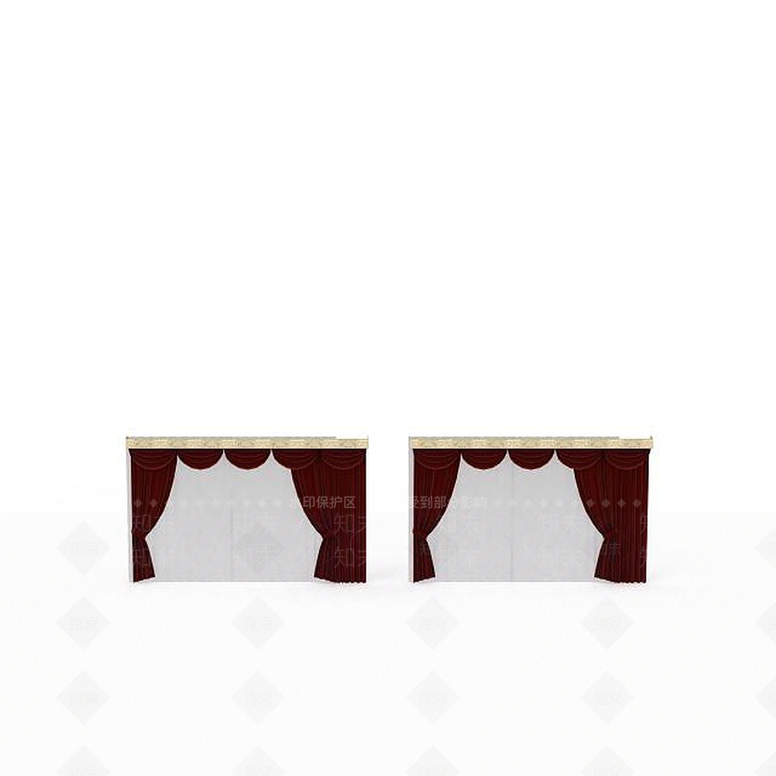 现代会议室窗帘3D模型下载【ID:1197642548】