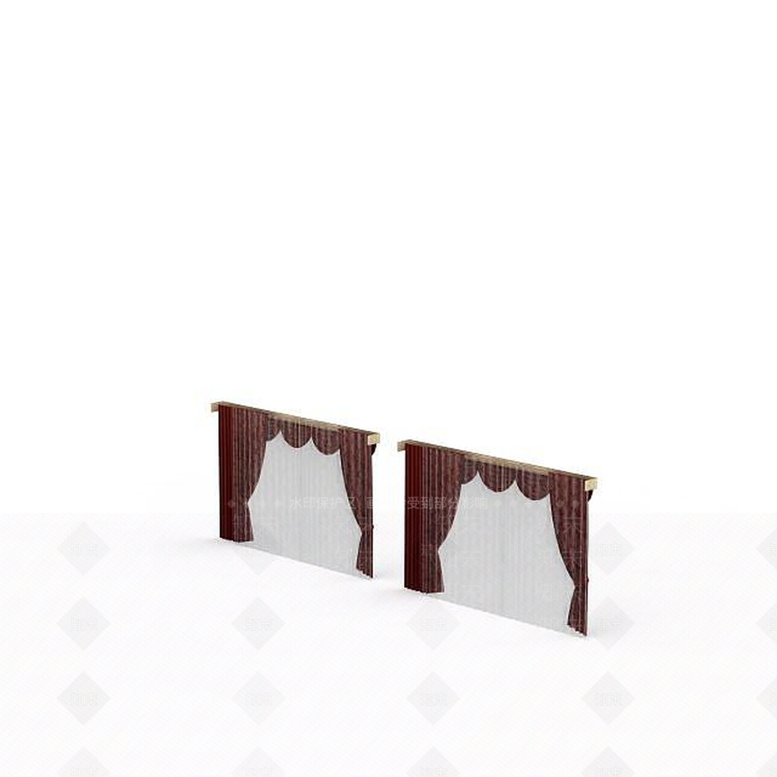 现代会议室窗帘3D模型下载【ID:1197642548】