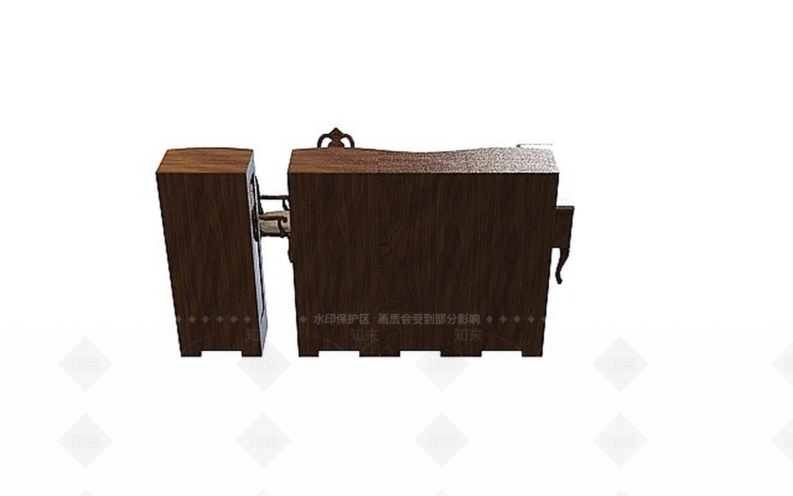 现代书桌椅3D模型下载【ID:1197643055】