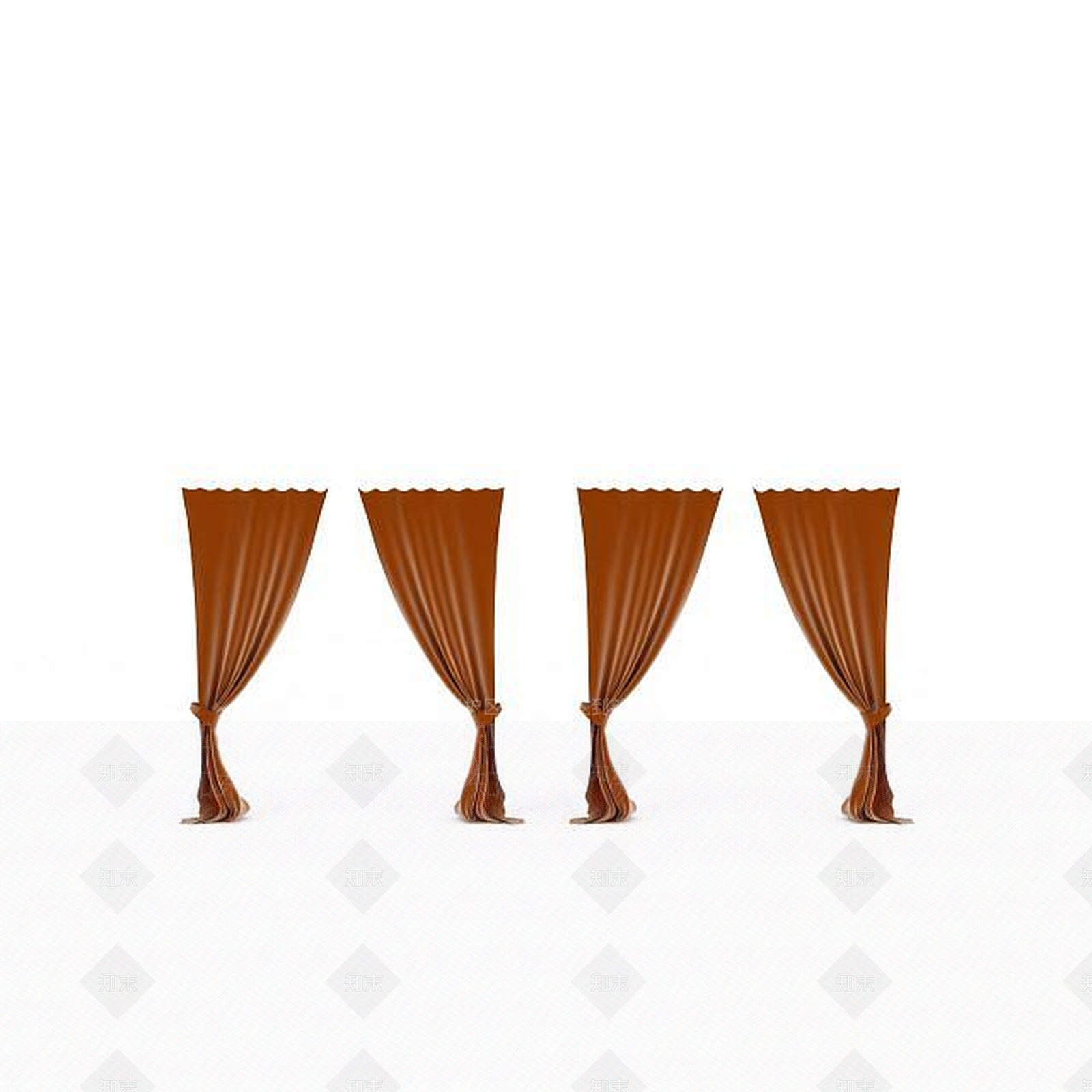 现代落地窗帘3D模型下载【ID:1197643009】