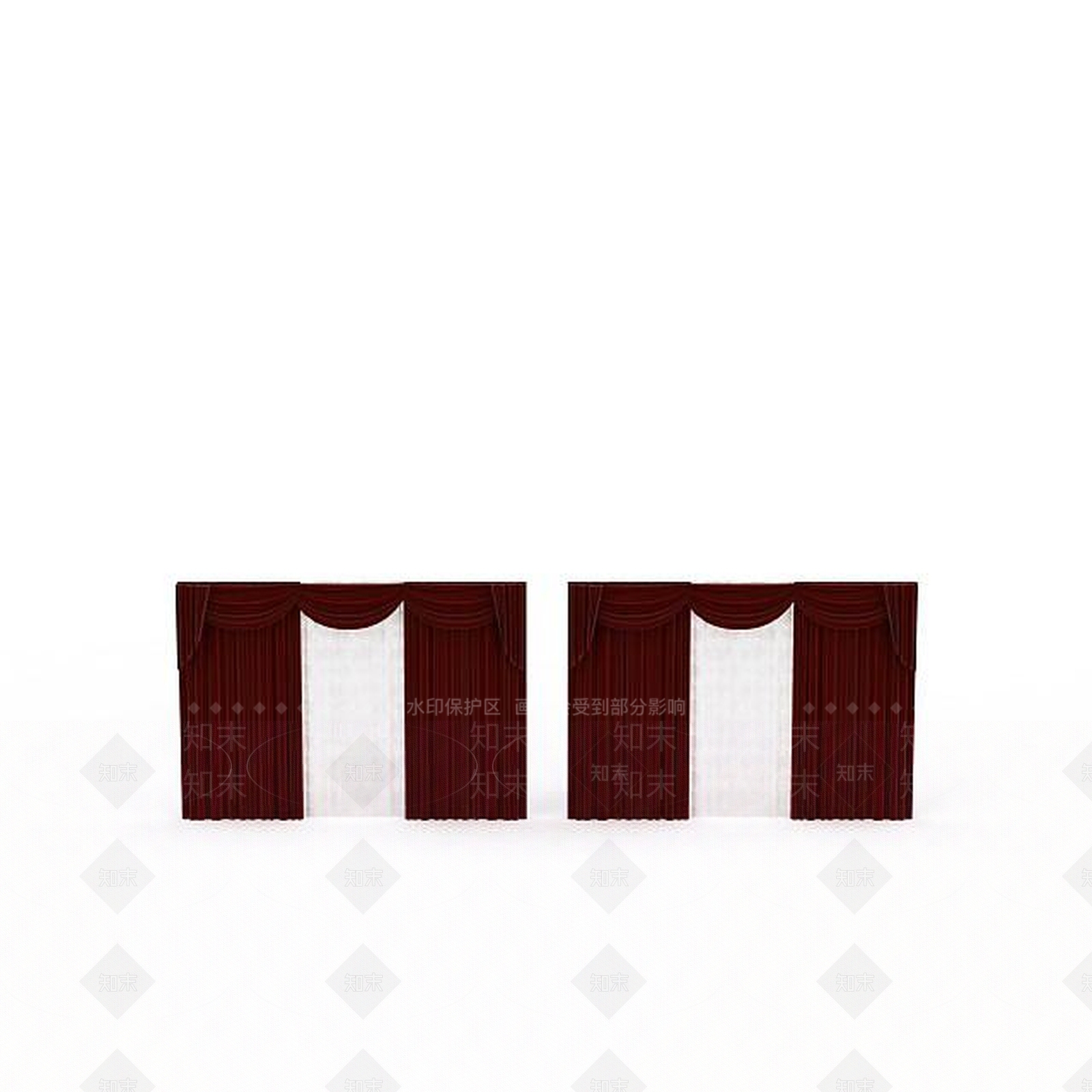 现代会议室窗帘3D模型下载【ID:1197643124】