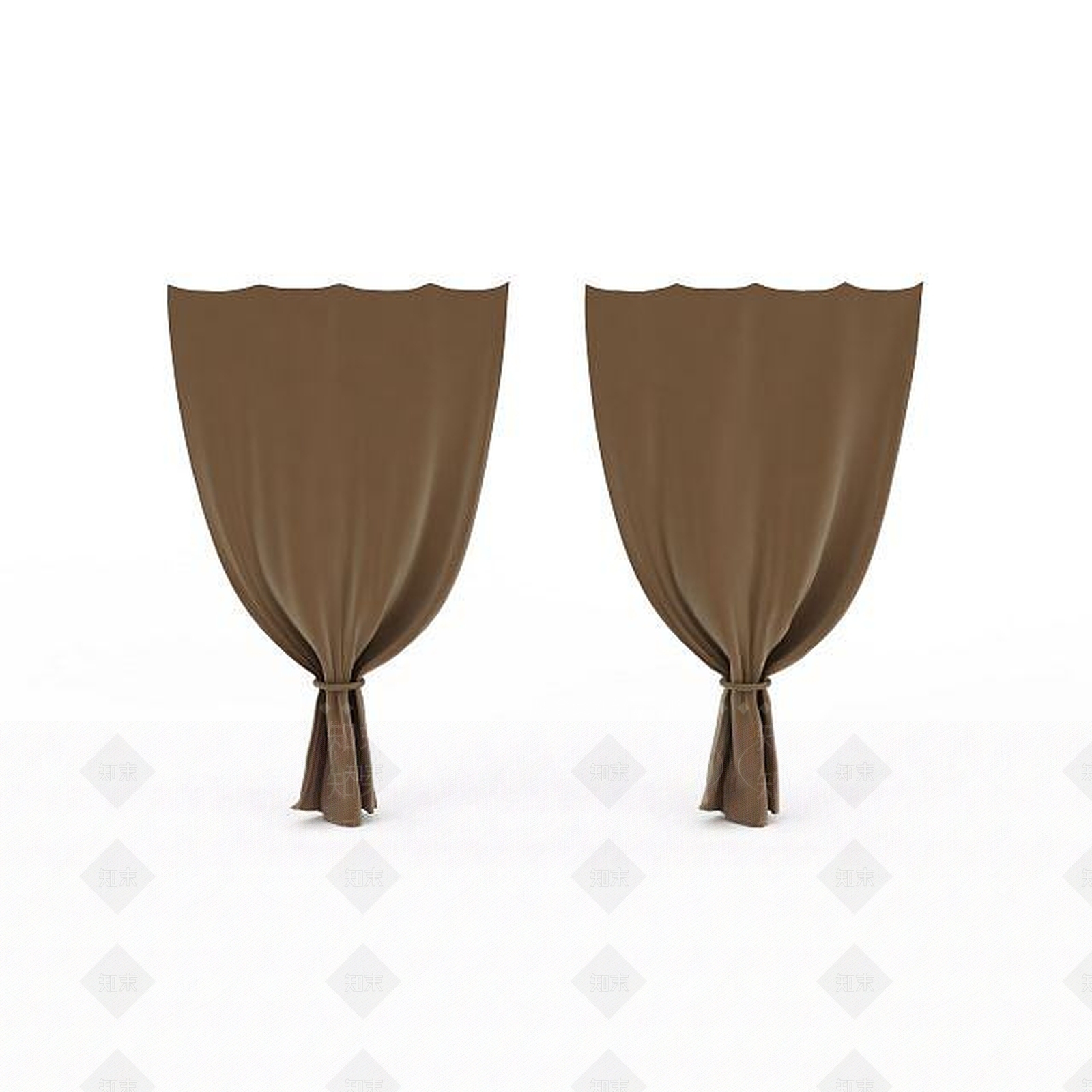 现代落地窗帘3D模型下载【ID:1197643722】