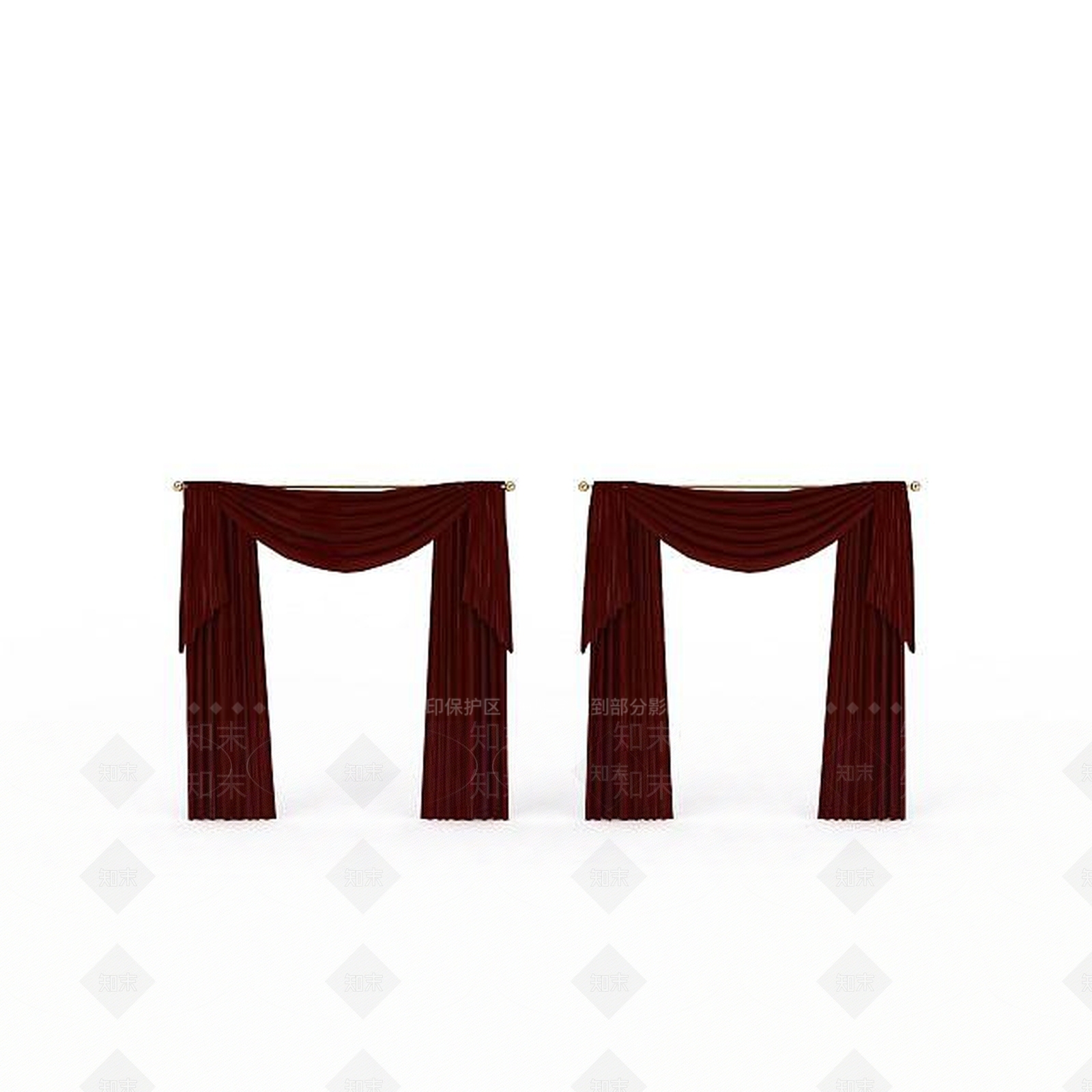 现代会议室落地窗帘3D模型下载【ID:1197643827】