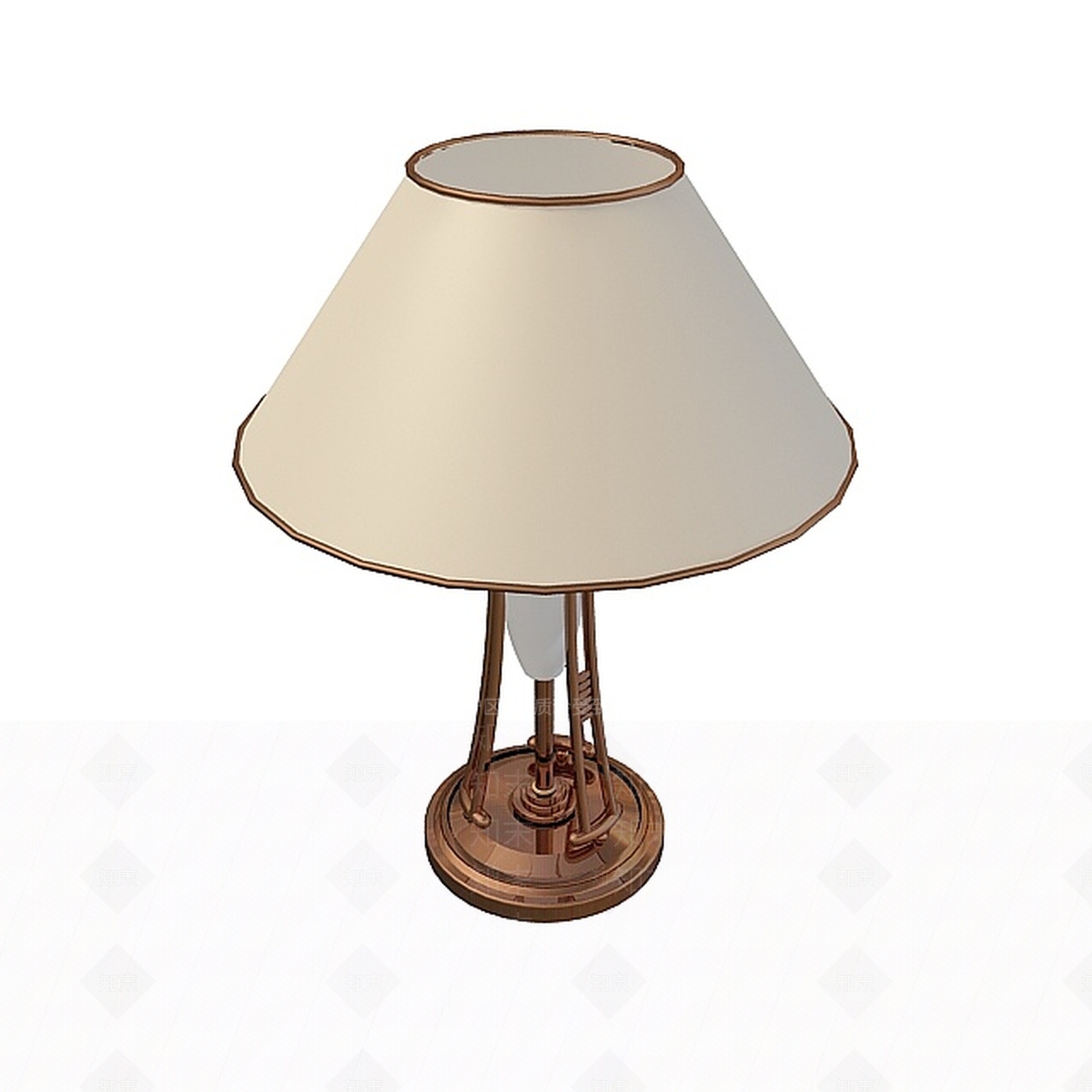 简欧台灯3D模型下载【ID:1197643956】