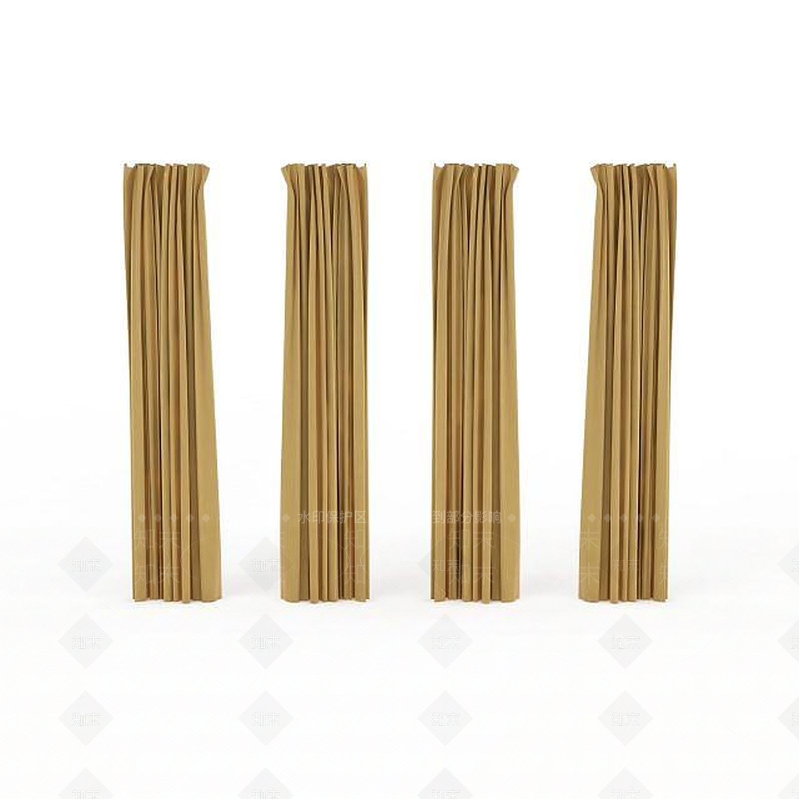 现代落地窗帘3D模型下载【ID:1197644267】