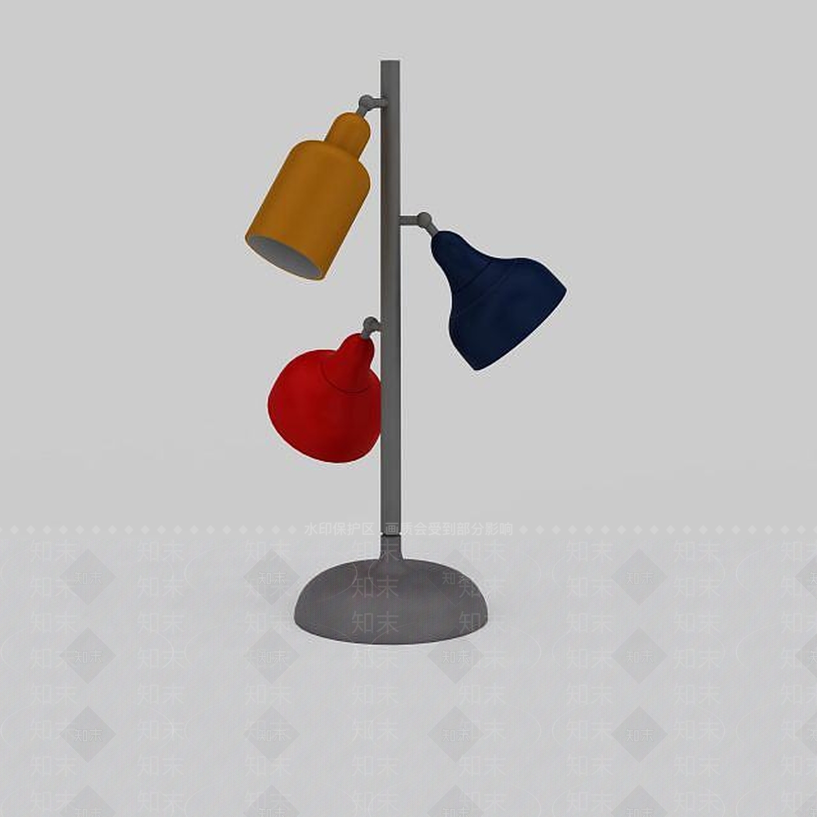 现代卧室创意台灯3D模型下载【ID:1197645169】