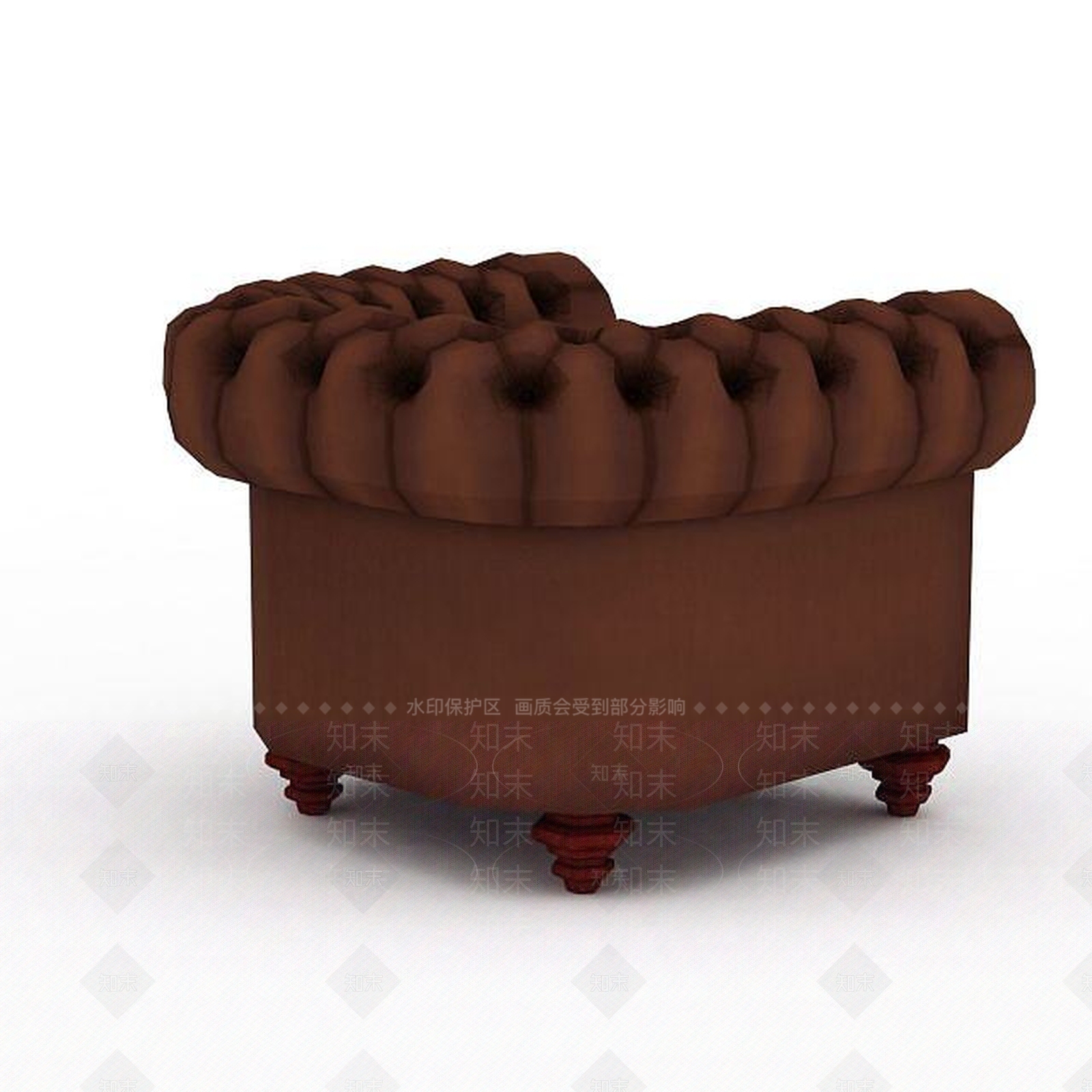 现代双人沙发3D模型下载【ID:1197645802】
