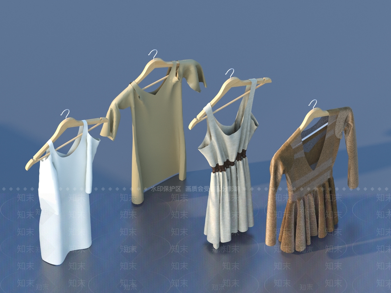 衣服SU模型下载【ID:1197646456】