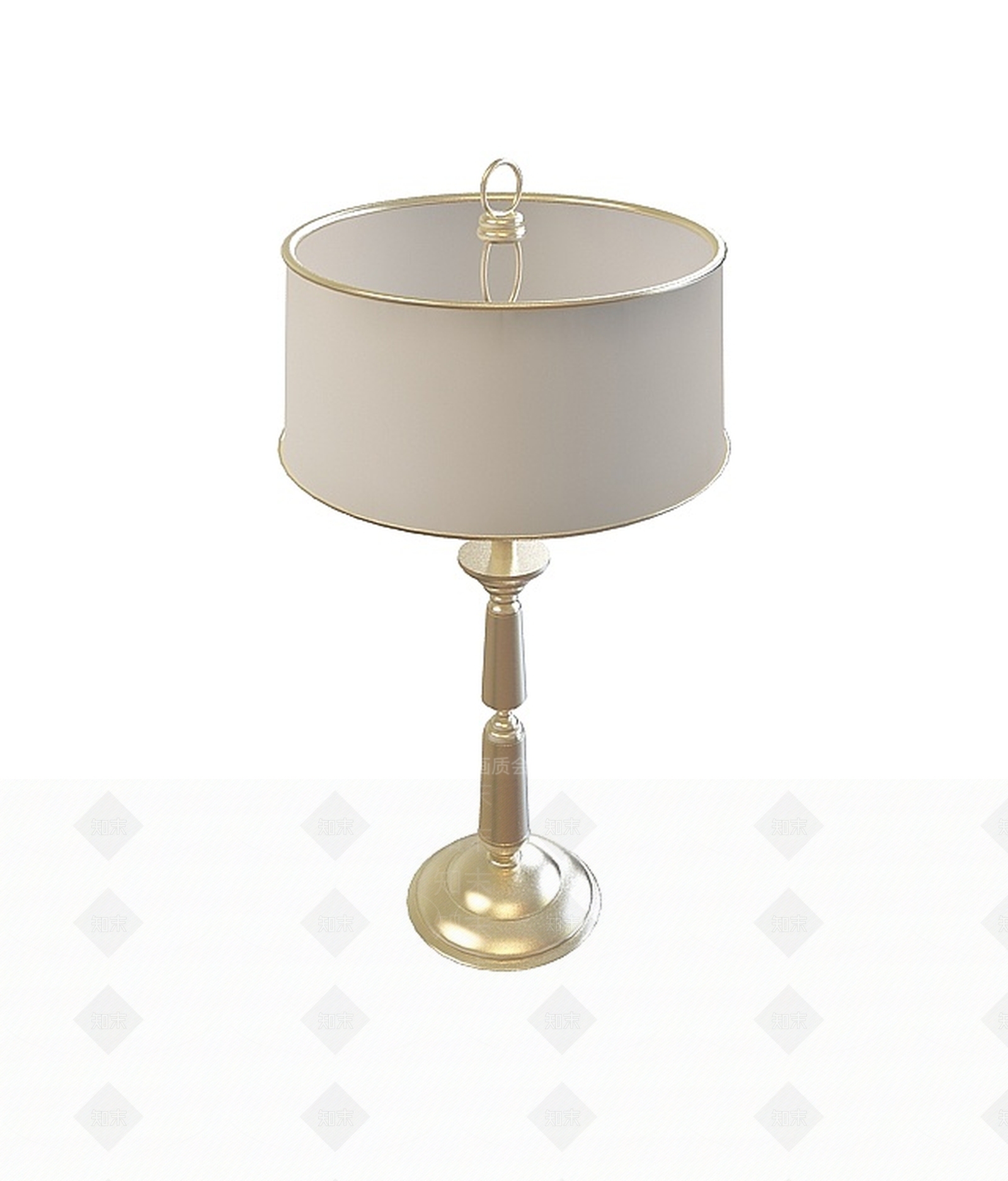简欧台灯3D模型下载【ID:1197646498】