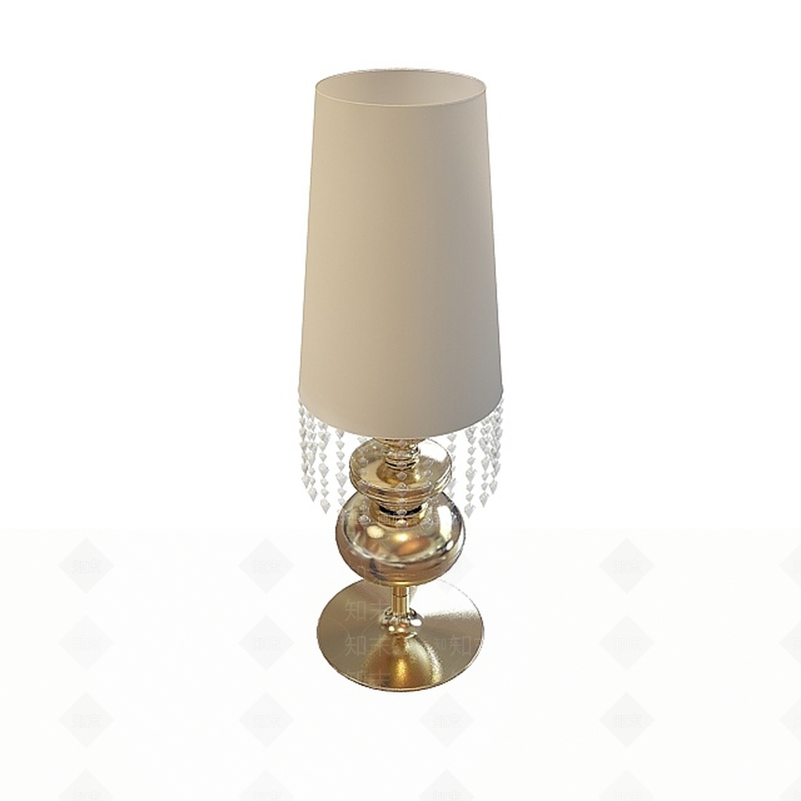 简欧金色简欧台灯3D模型下载【ID:1197647558】