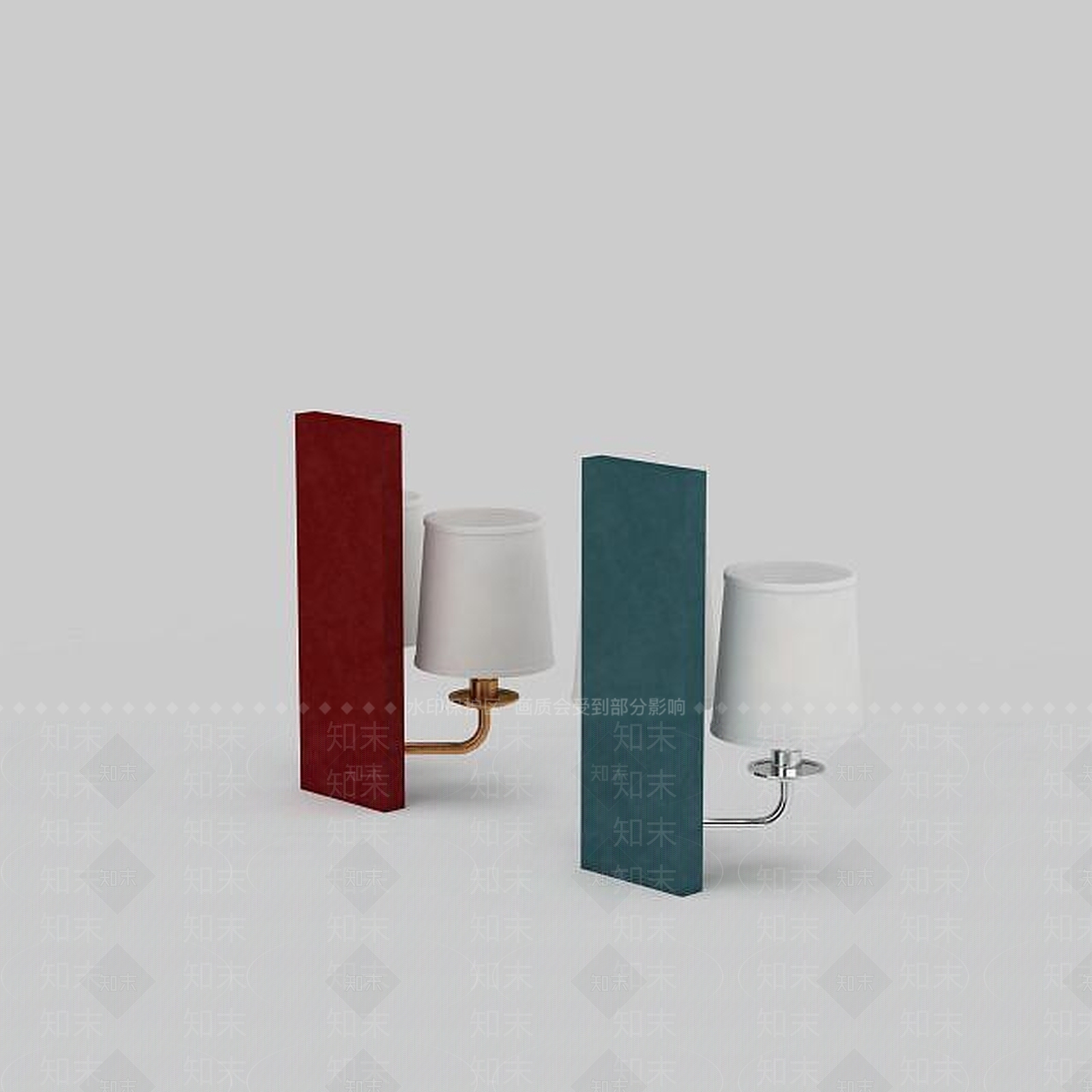 现代简易壁灯3D模型下载【ID:1197647862】