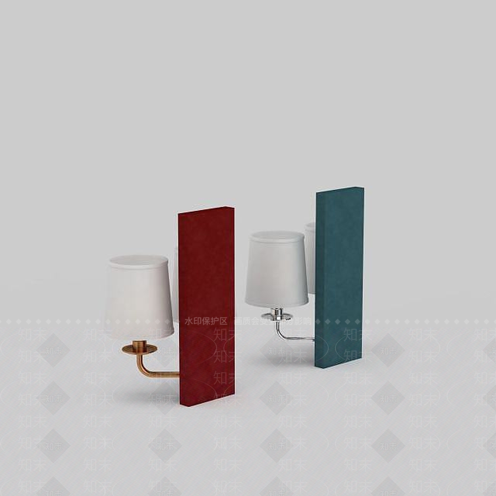 现代简易壁灯3D模型下载【ID:1197647862】