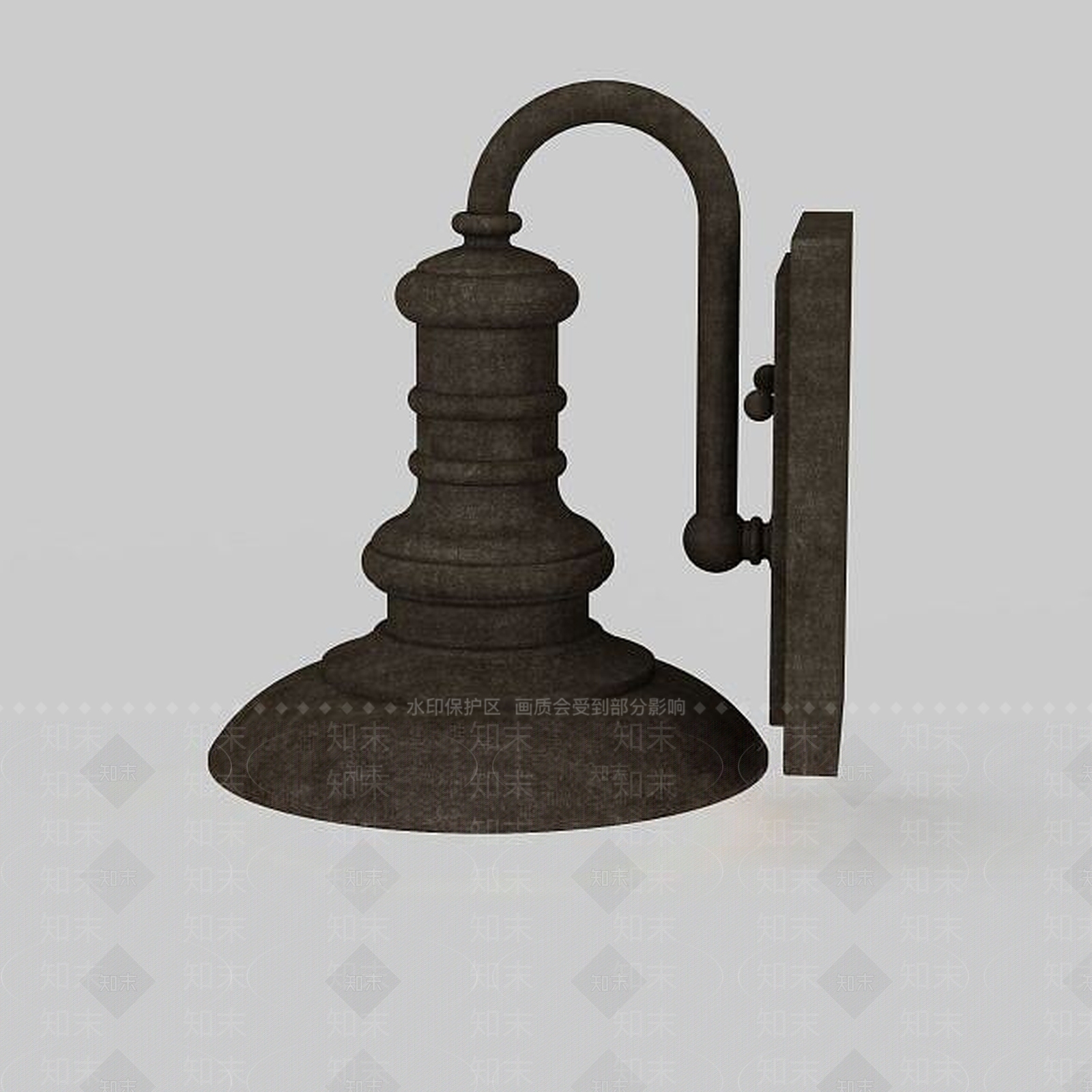 现代仿古壁灯3D模型下载【ID:1197647828】