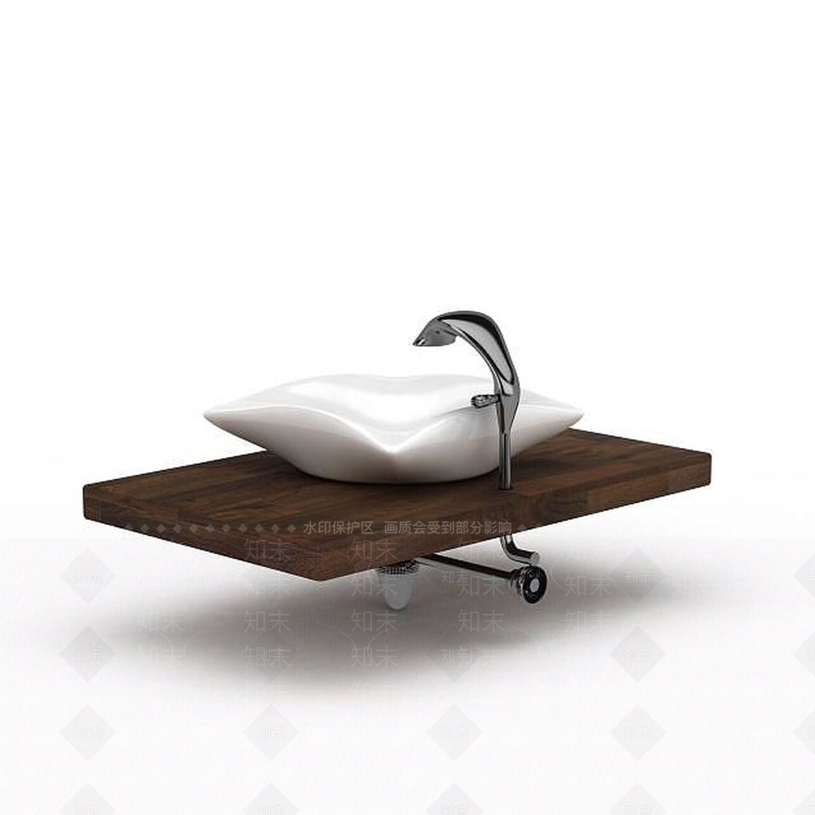 现代洗手池3D模型下载【ID:1197648111】