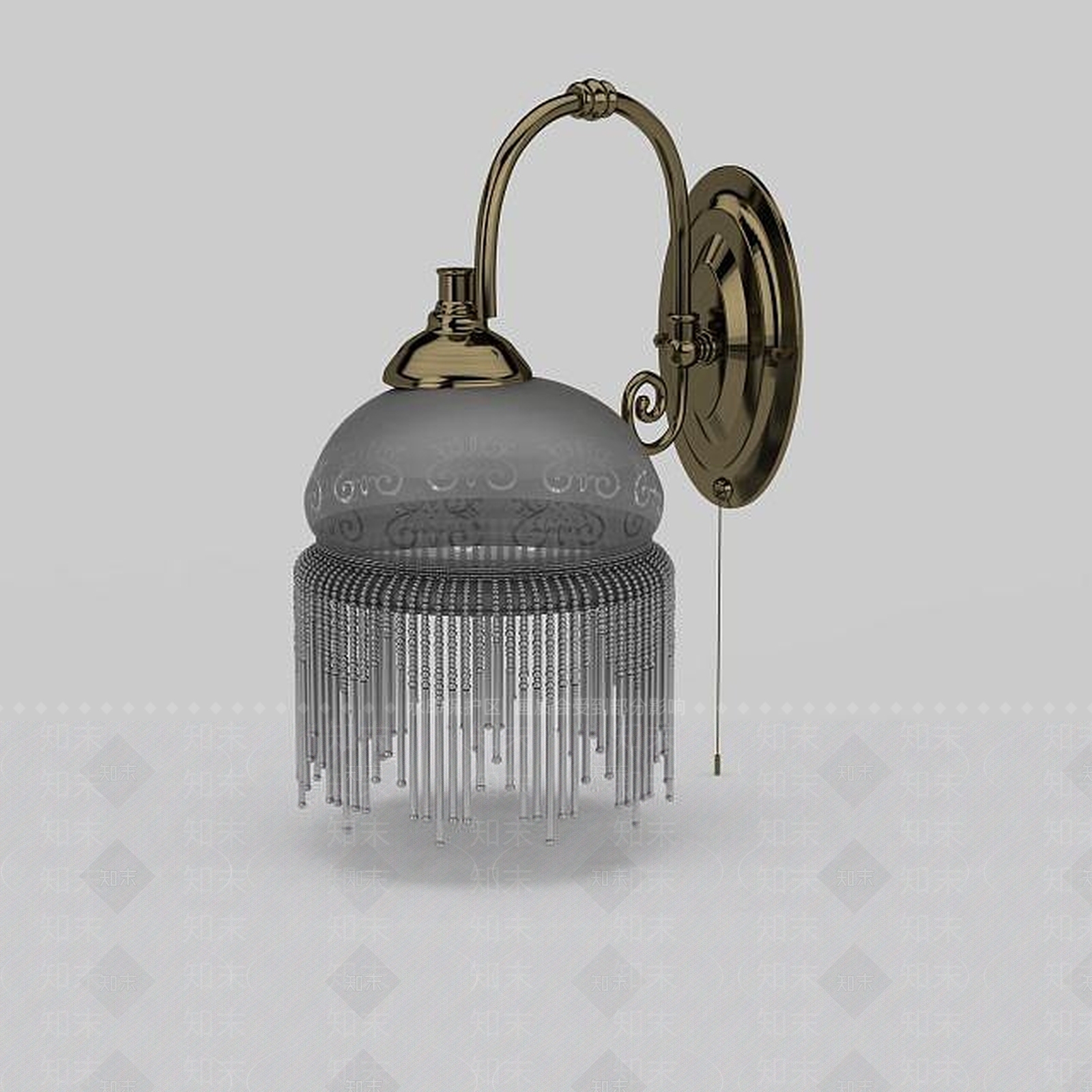 欧式古典欧式风格壁灯3D模型下载【ID:1197648324】