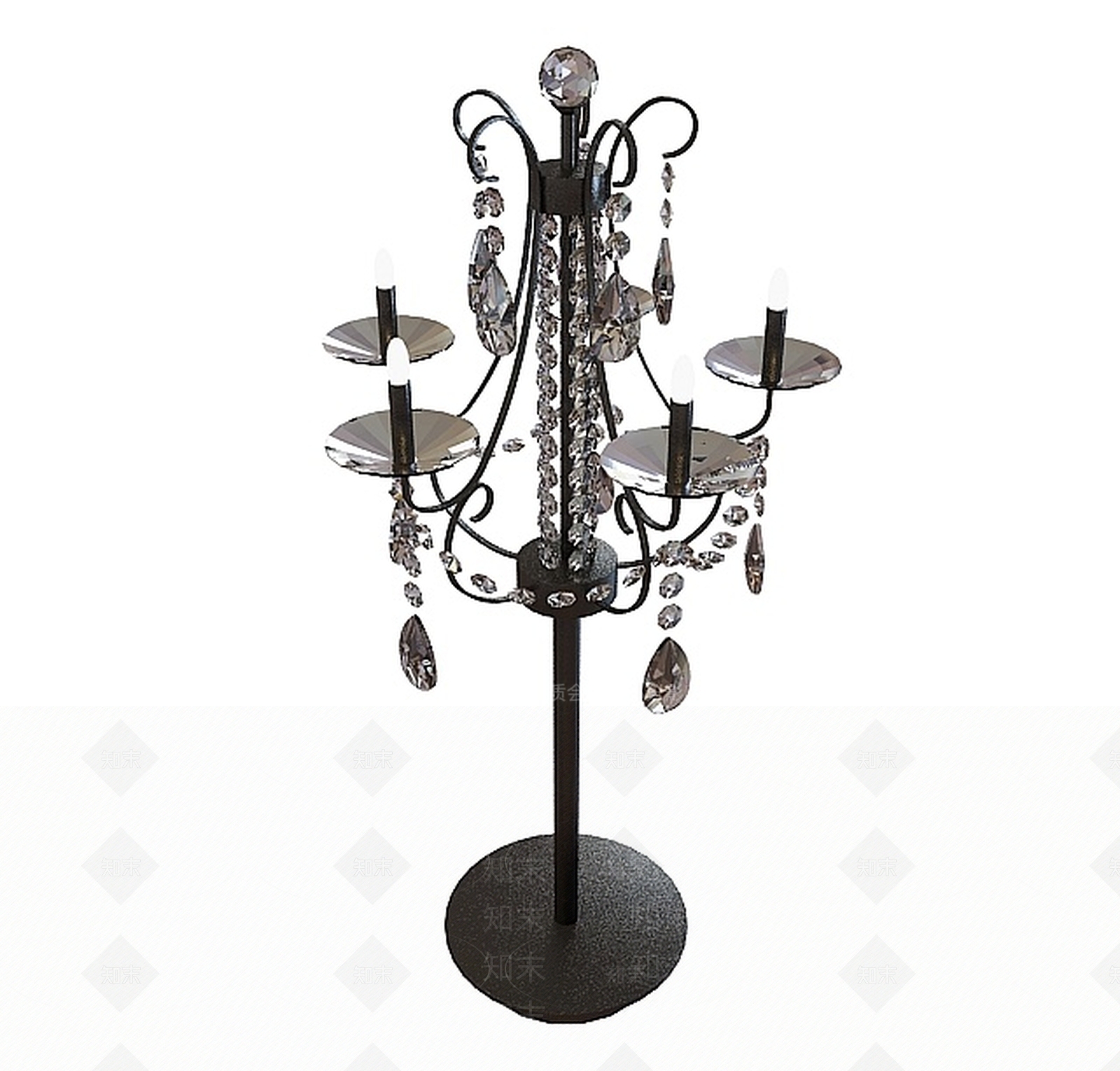 欧式古典欧式客厅落地灯3D模型下载【ID:1197648674】